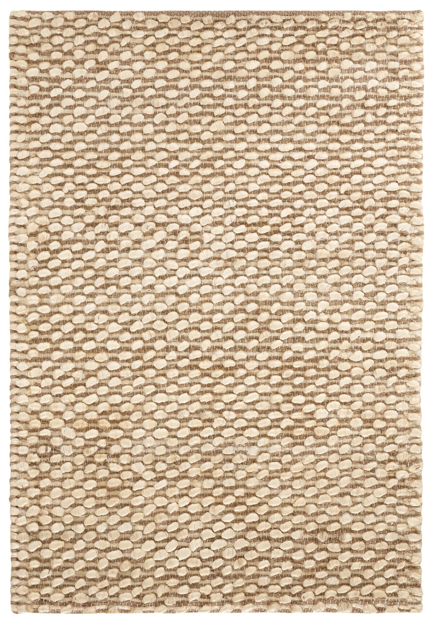 Textured Natural Handwoven Jute Rug