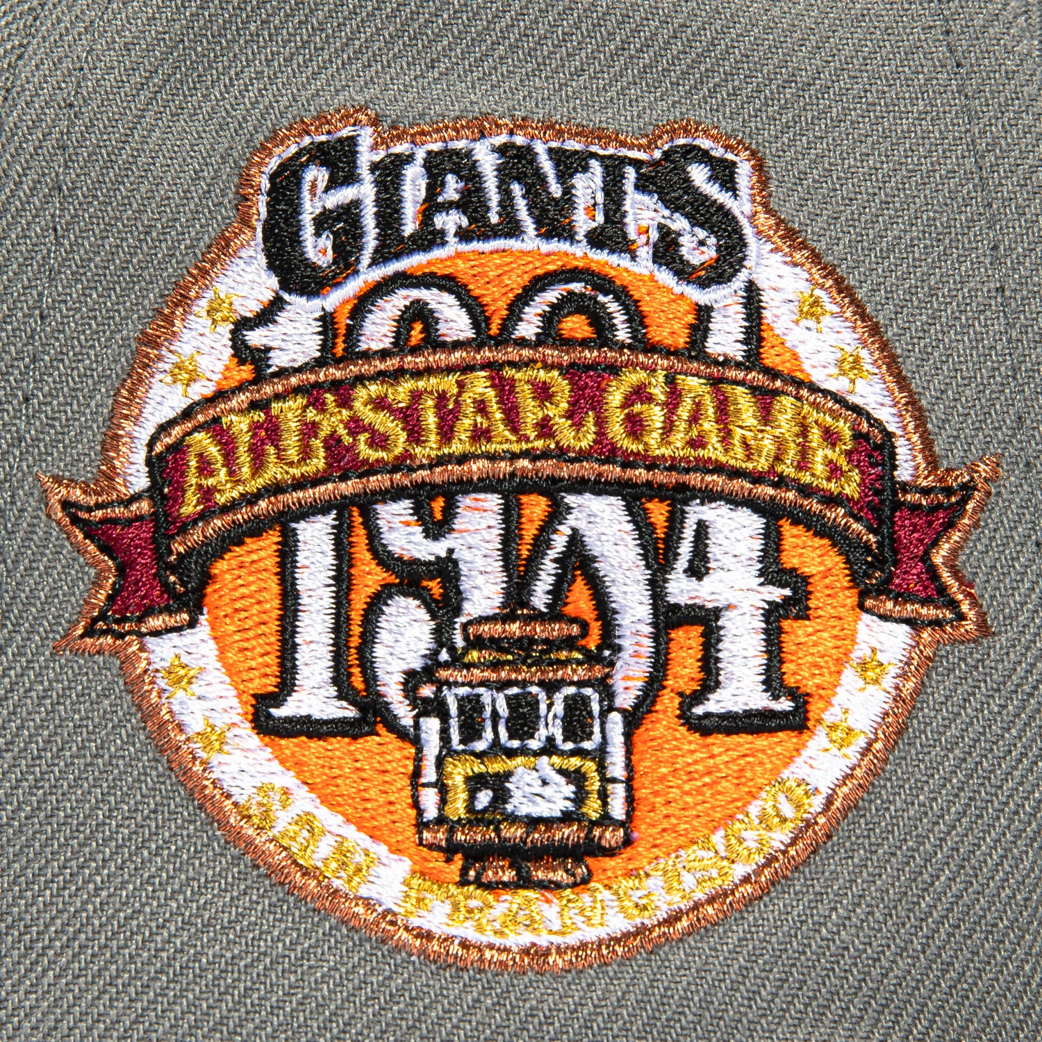 New Era 59Fifty San Francisco Giants 1984 All Star Game Patch Hat - Storm Grey, Black