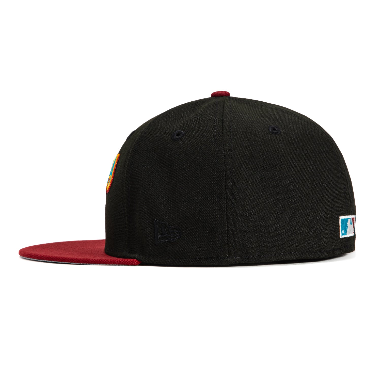 New Era 59Fifty Mar Mad Arizona Diamondbacks 25th Anniversary Patch 2001 Word Hat - Black, Sedona Red, Neon Blue