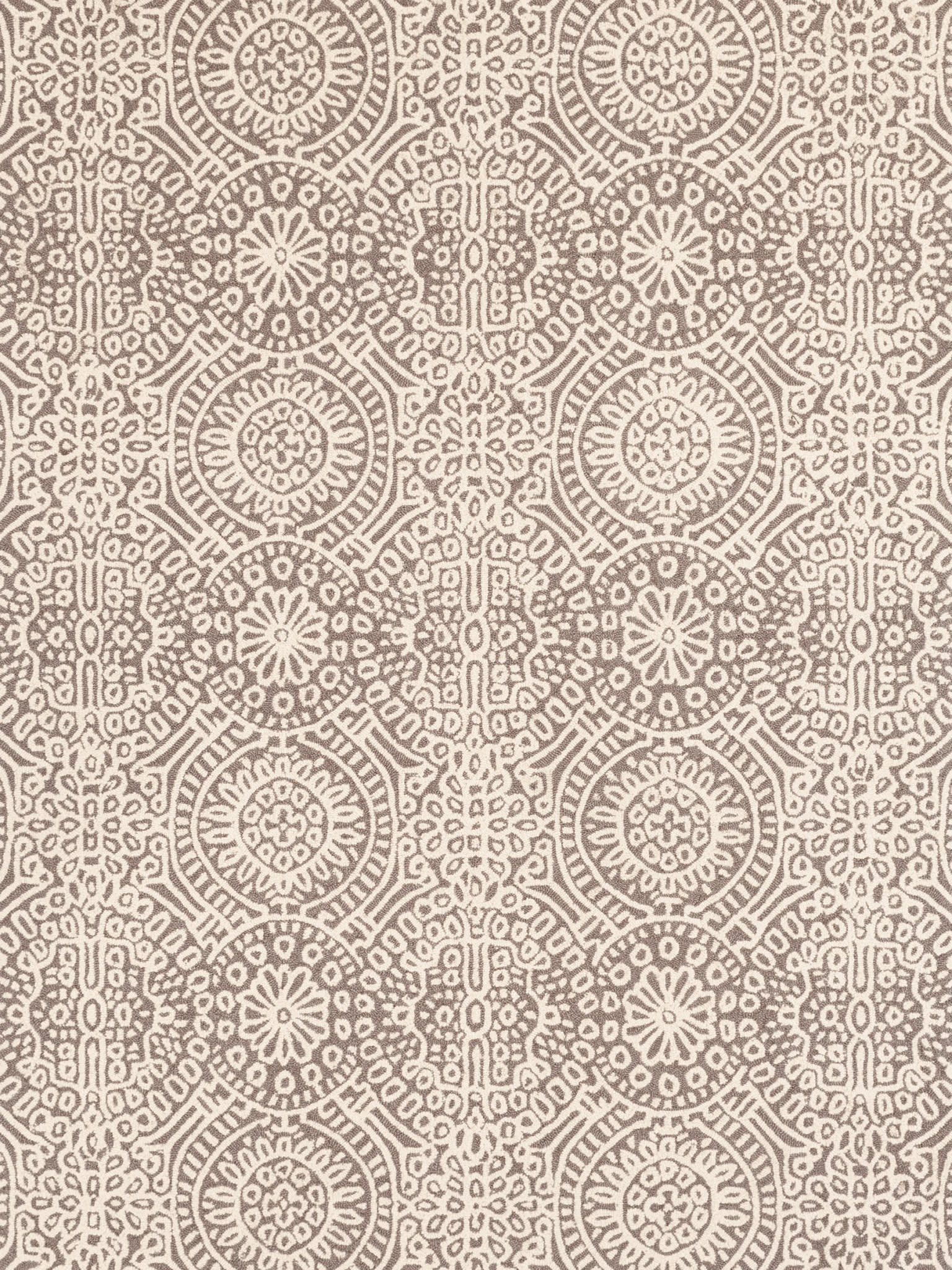 Temple Taupe Hand Micro Hooked Wool Rug