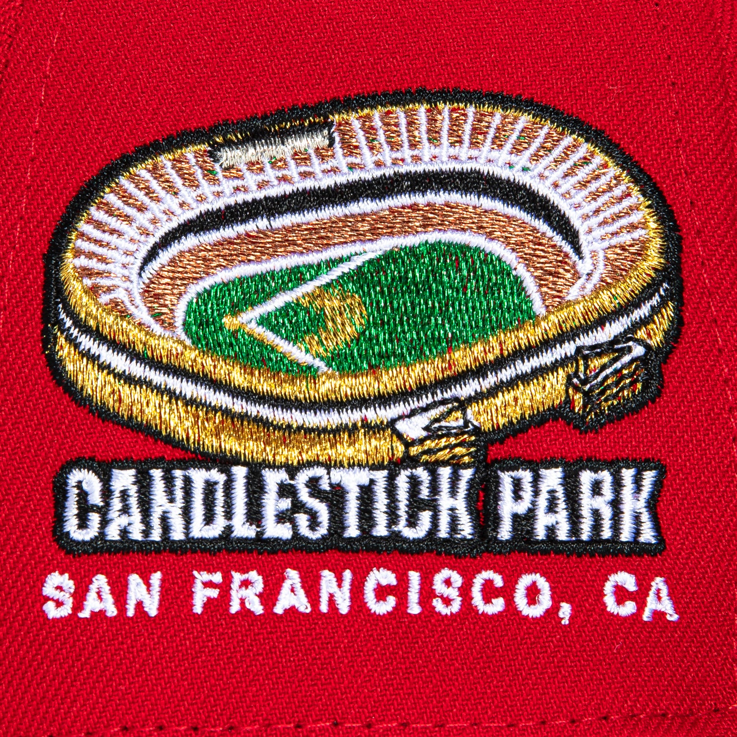 New Era 59Fifty San Francisco Giants Candlestick Park Patch Hat - Red, Black