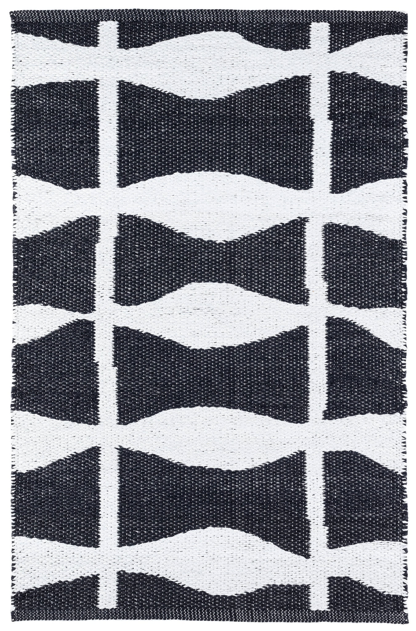 Circuit Black Handwoven Indoor/Outdoor Rug