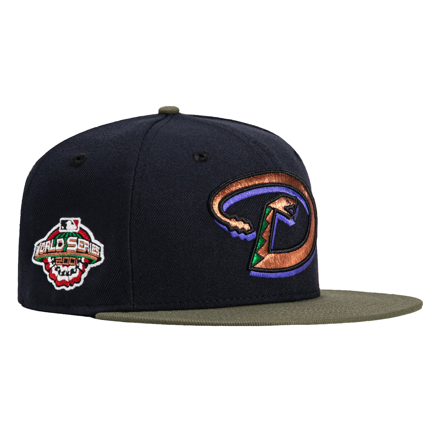 New Era 59Fifty Arizona Diamondbacks 2001 World Series Patch D Hat - Navy, Olive