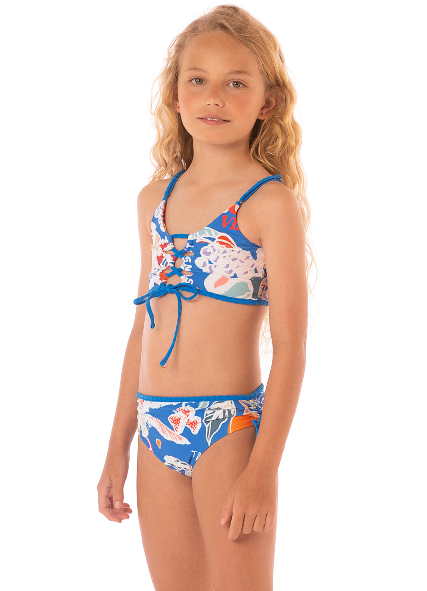 Maaji Tropical Bliss Sunflower Bikini Set Girls