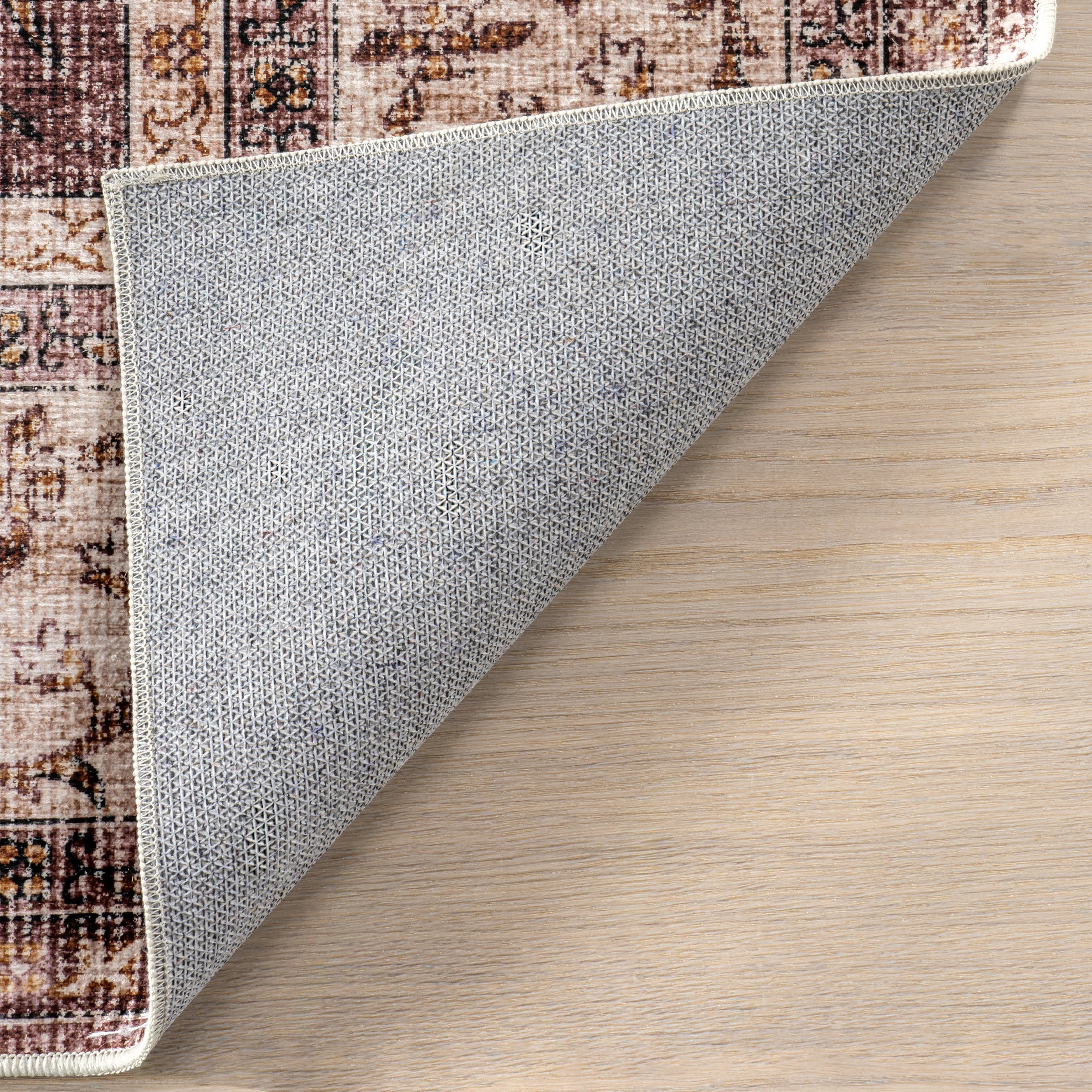 Rosewood Vintage Spill Proof Washable Rug | Blush