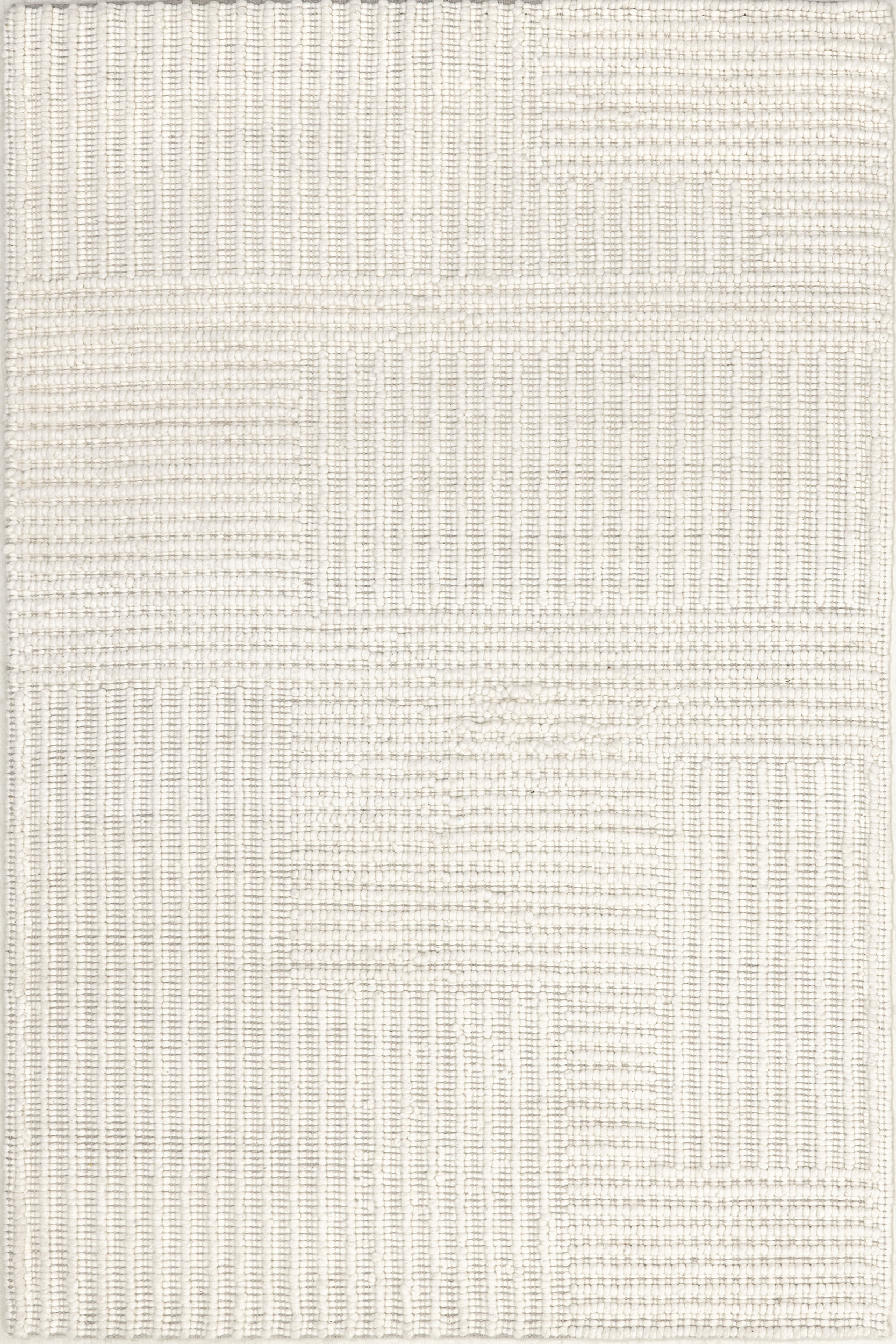 Skye Modern High-Low Rug | Ivory