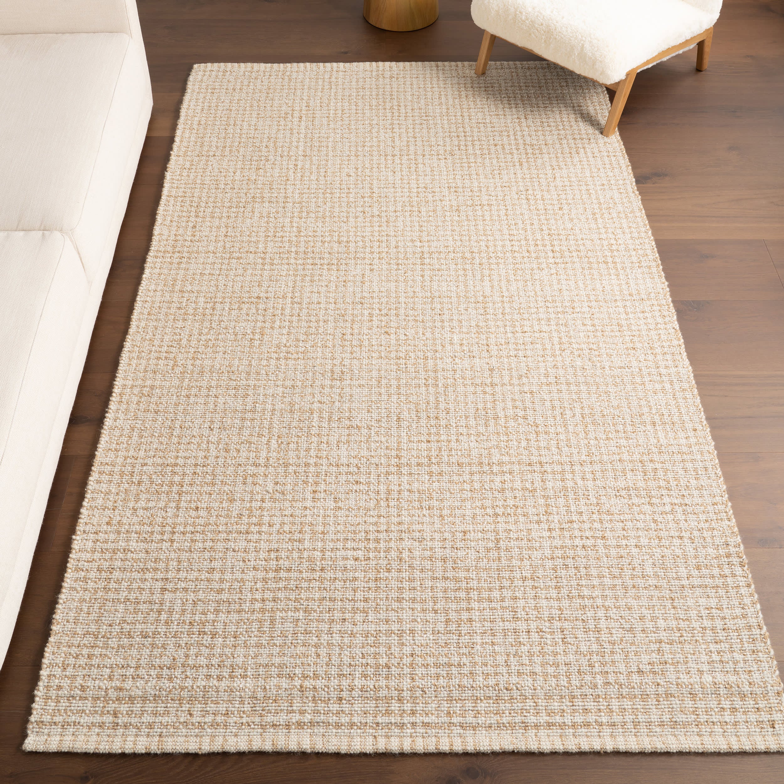 Isadora Checkered Rug | Ivory