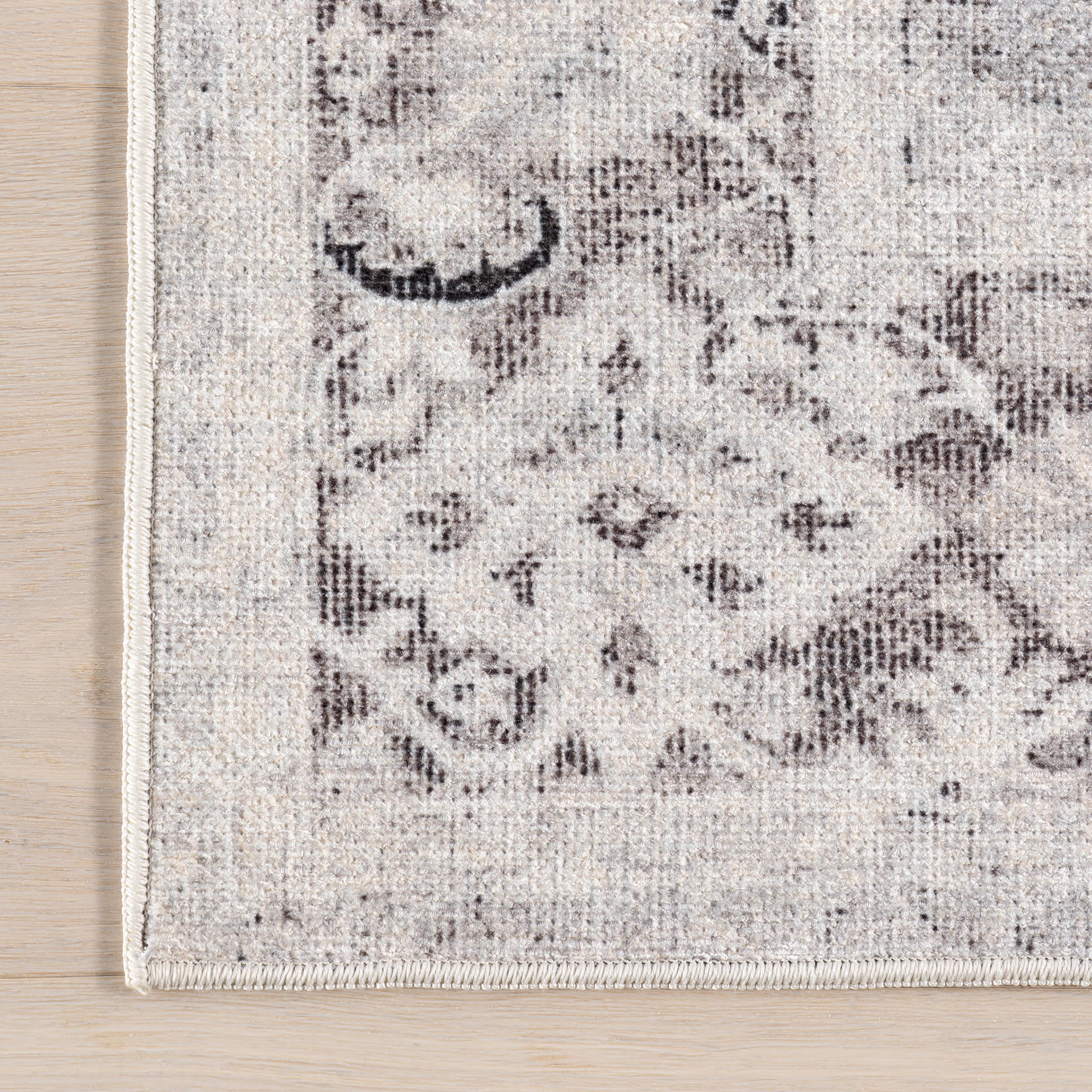 Analia Medallion Washable Rug | Brown