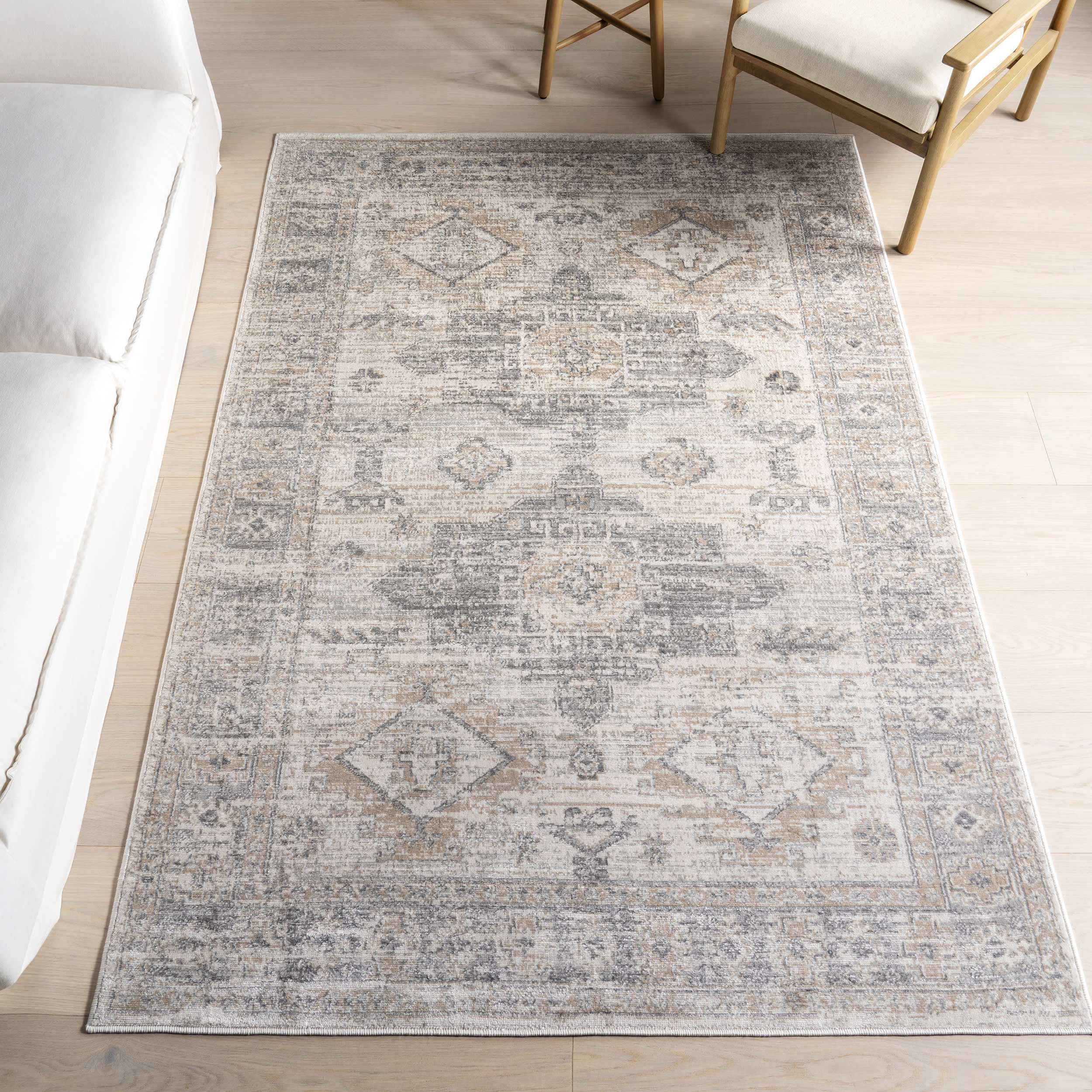 Rowyn Medallion Rug | Grey