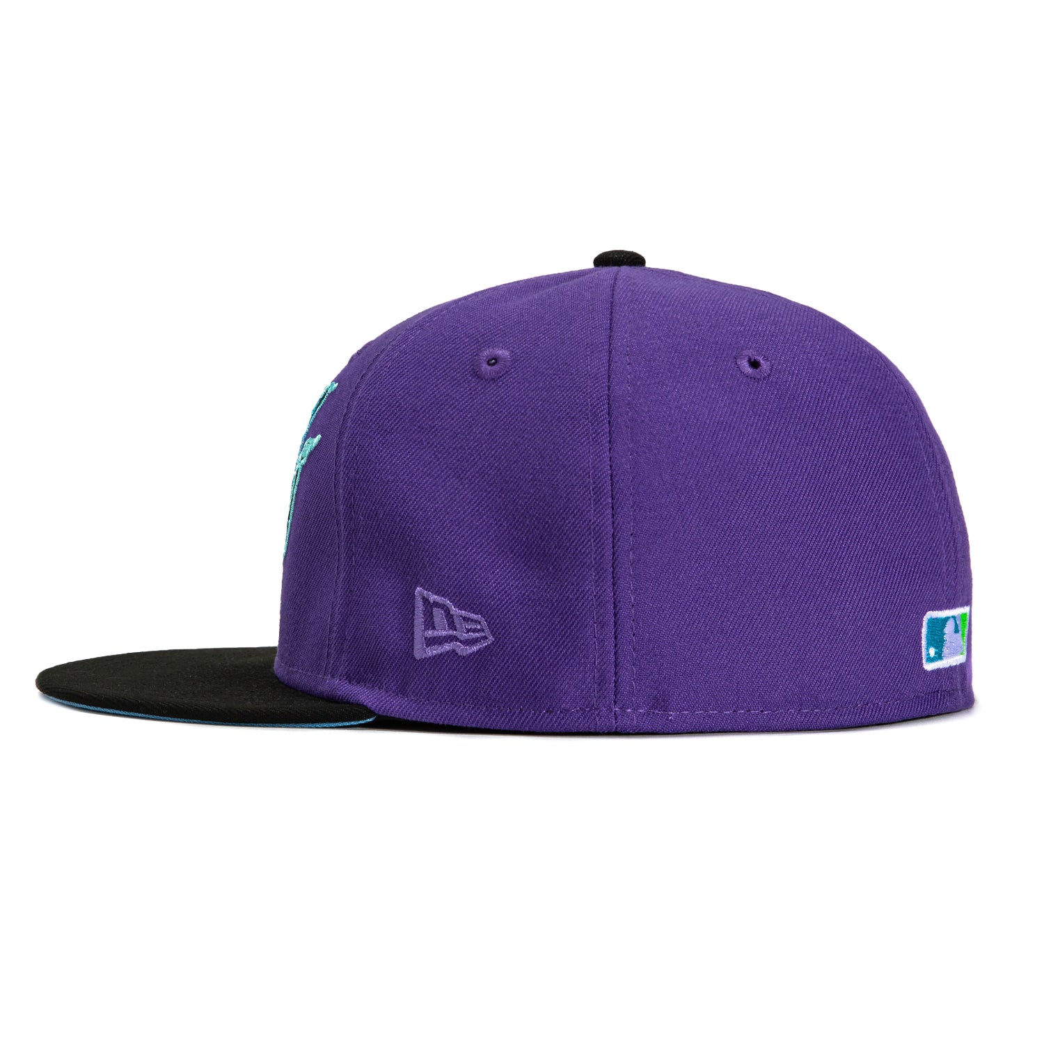 New Era 59Fifty Tampa Bay Rays Logo Patch City Connect Word Hat - Purple, Black