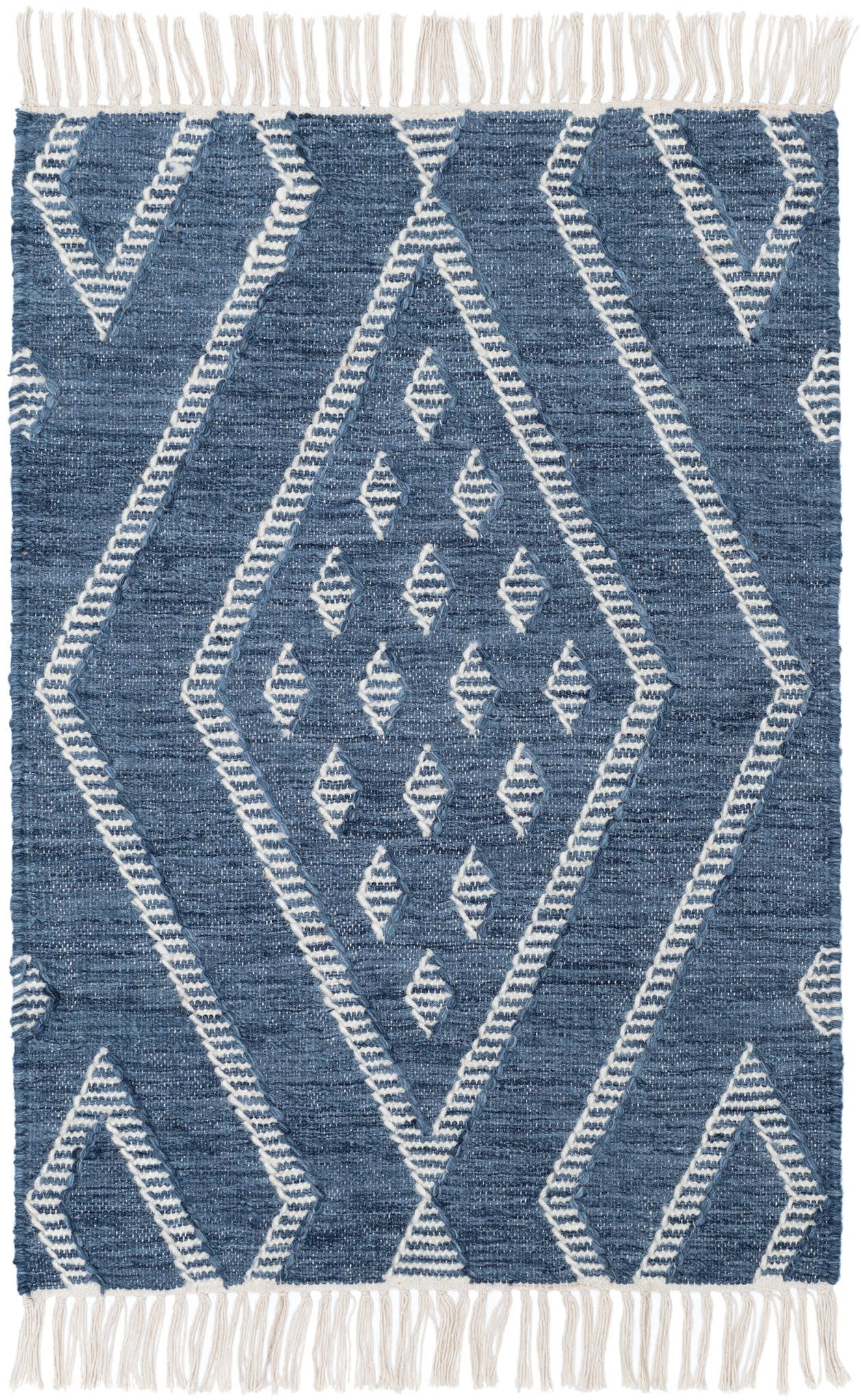 Healy Blue Handwoven Wool Rug