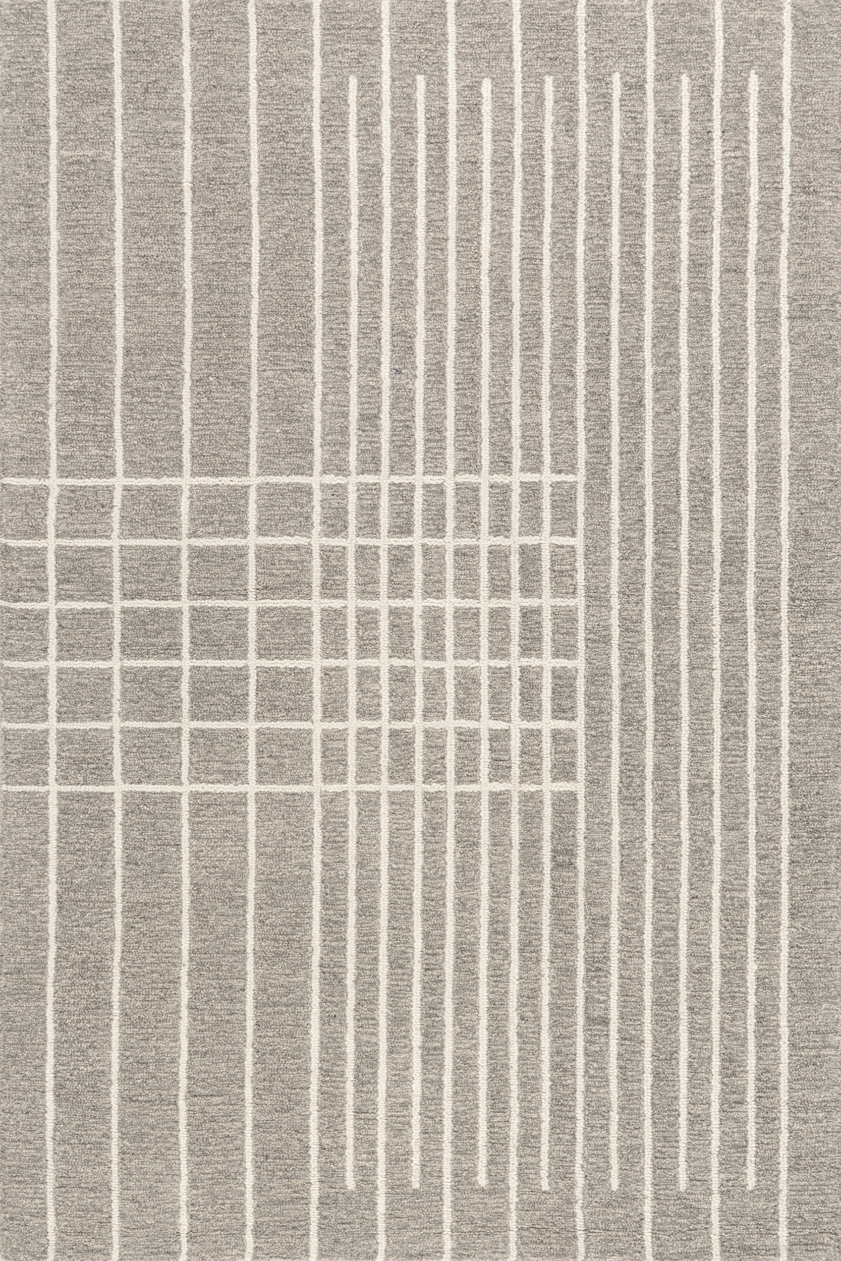 Xyla Striped Rug | Grey