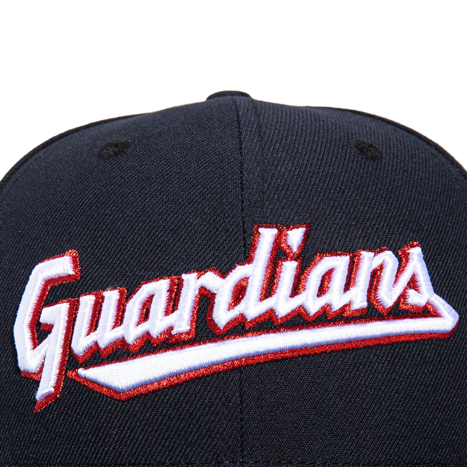 New Era 59Fifty Cleveland Guardians Script Hat - Navy, White, Red