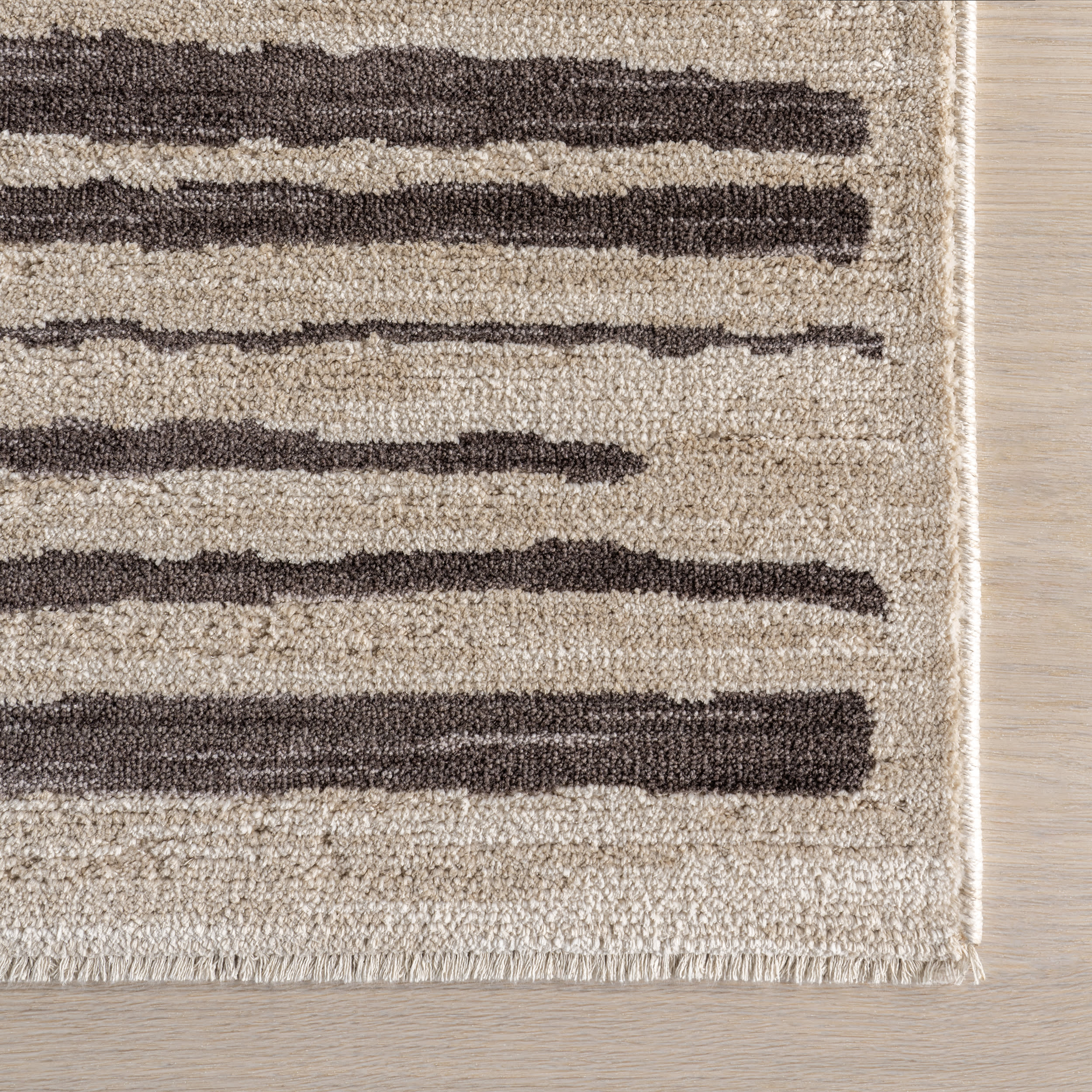 Banke Striped Rug | Beige