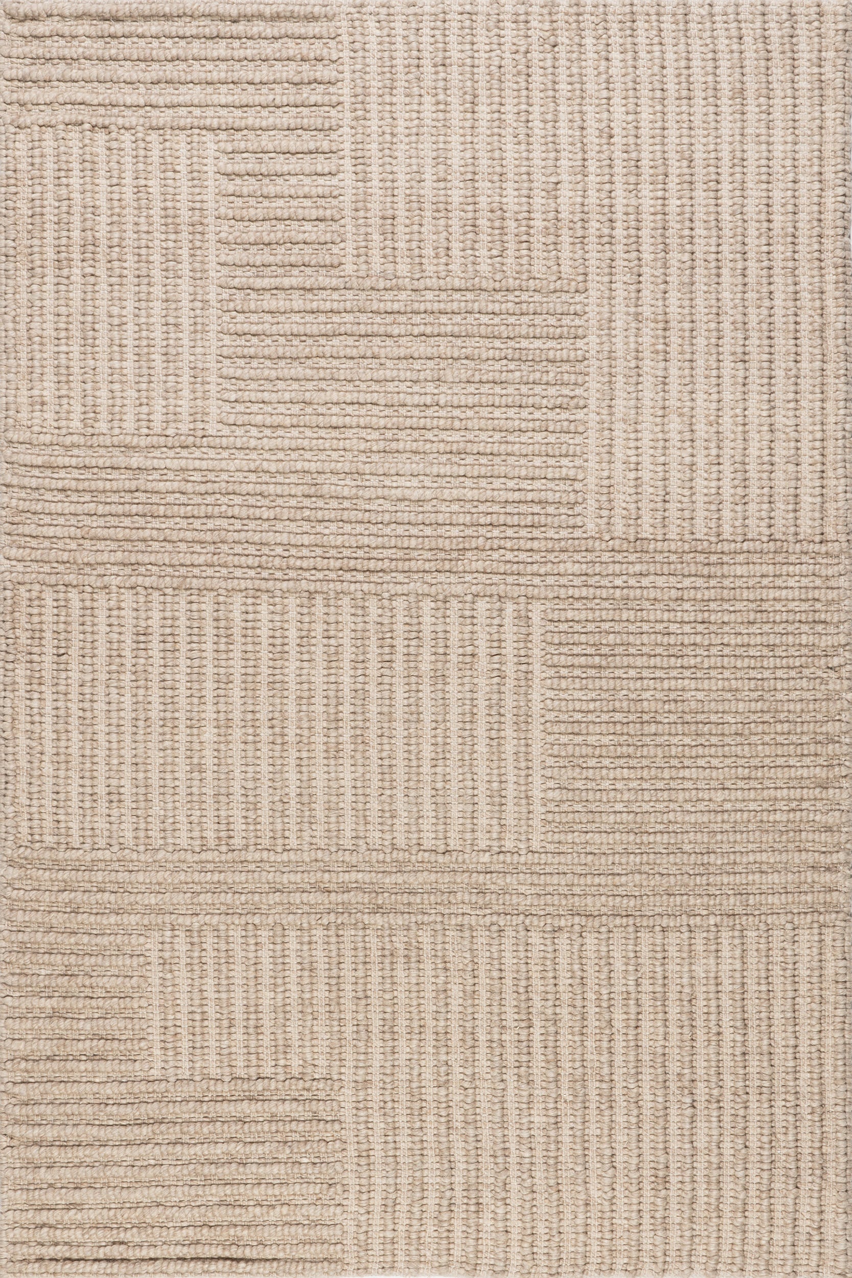 Skye Modern High-Low Rug | Beige