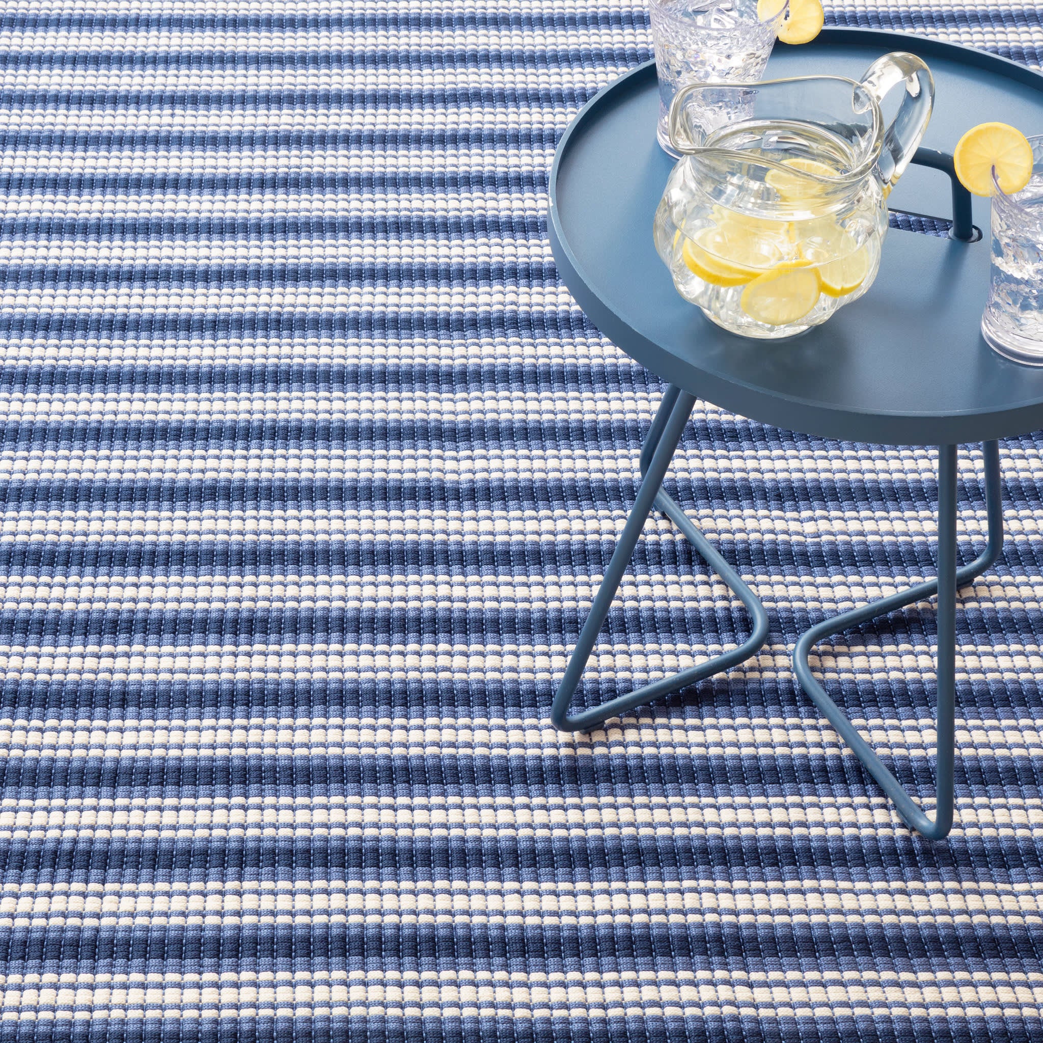 Rockland Stripe Handwoven Indoor/Outdoor Rug