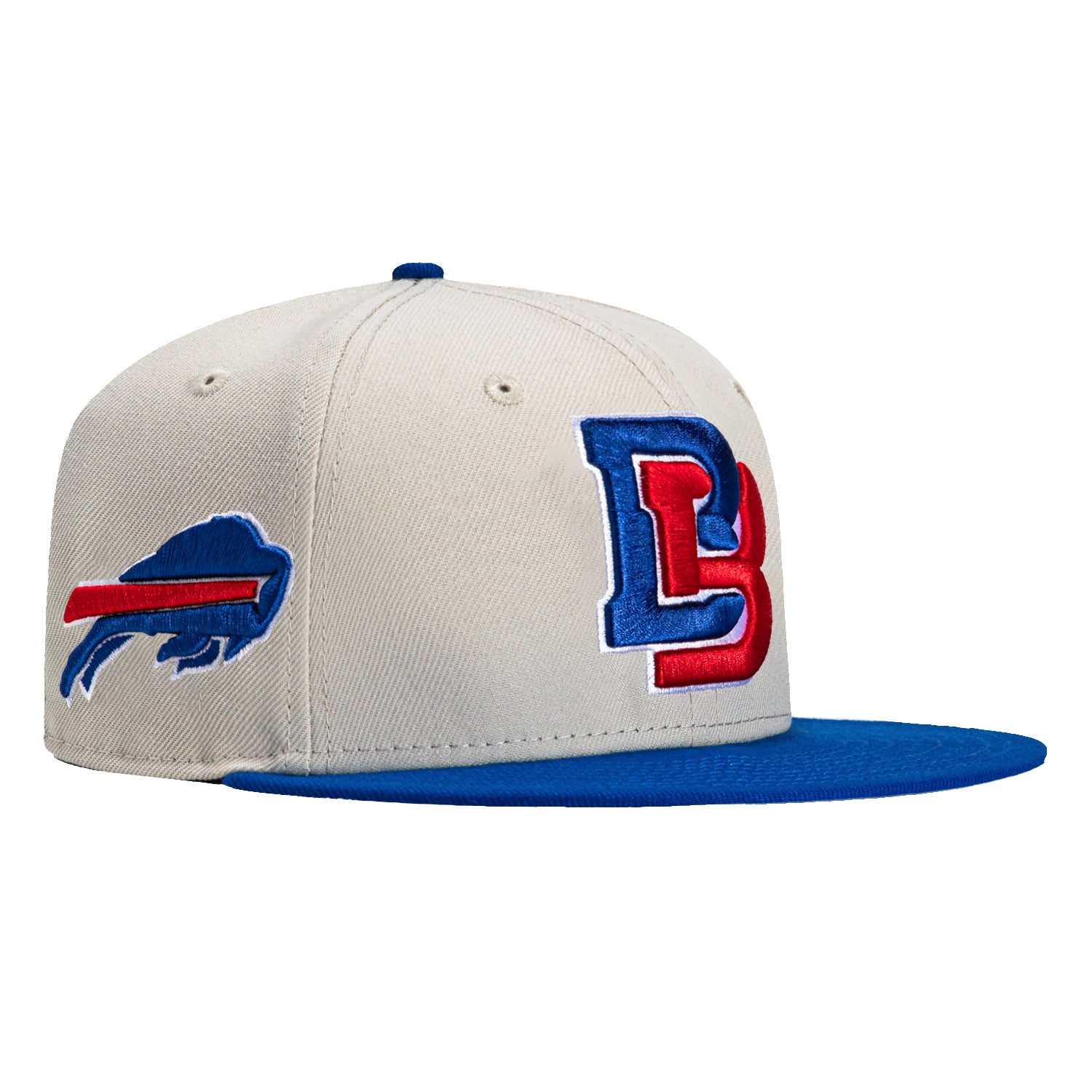 New Era 59Fifty City Stone Dome Buffalo Bills Logo Patch Hat - Stone, Royal