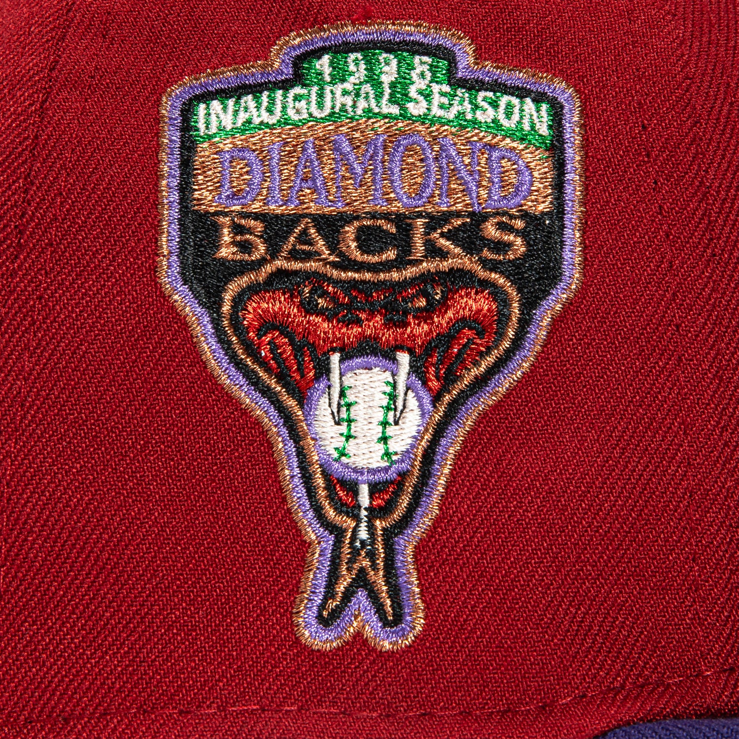 New Era 59Fifty Arizona Diamondbacks Inaugural Patch D Hat - Sedona Red, Purple