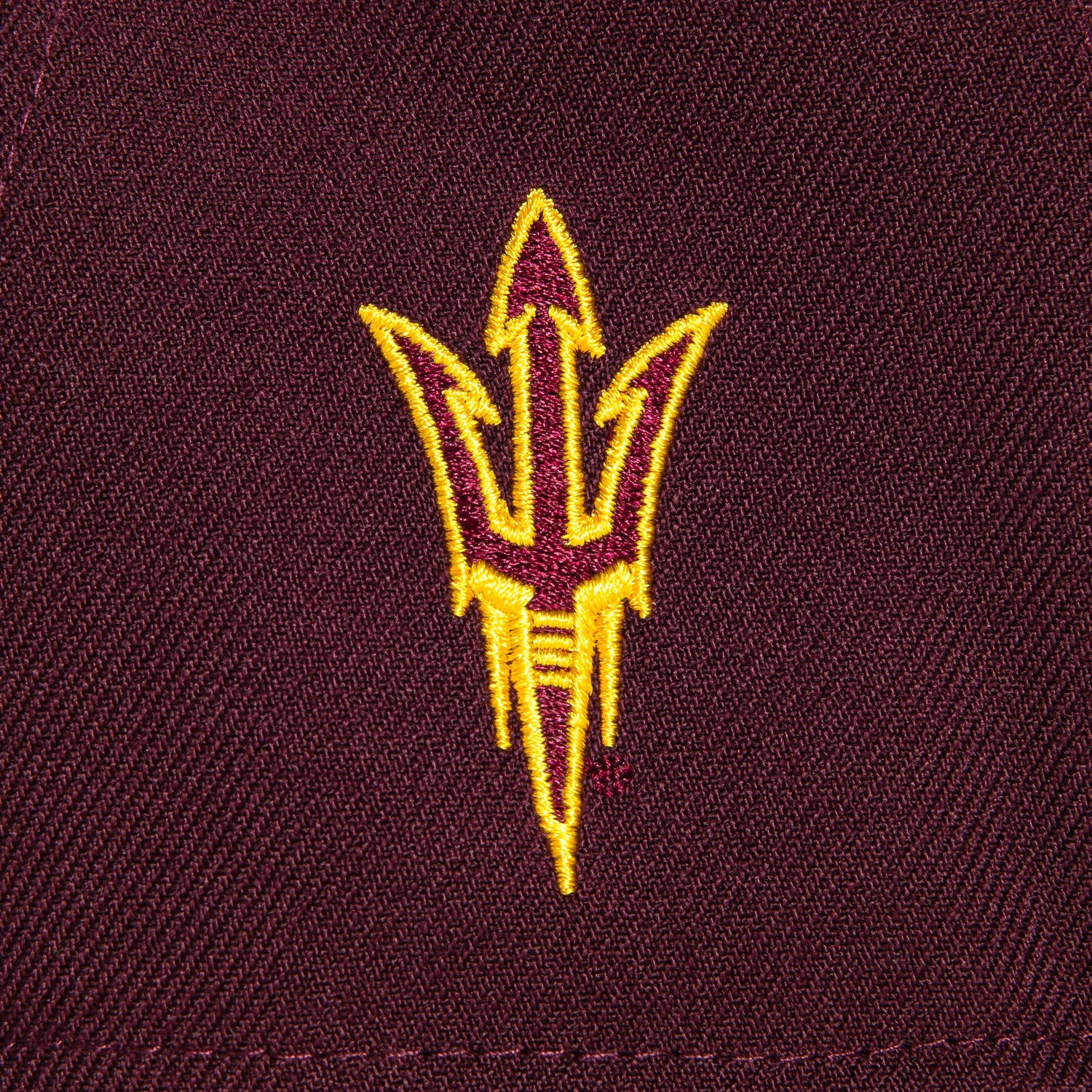 New Era 9Fifty A-Frame Arizona State Sun Devils Logo Patch Script Snapback Hat - Maroon