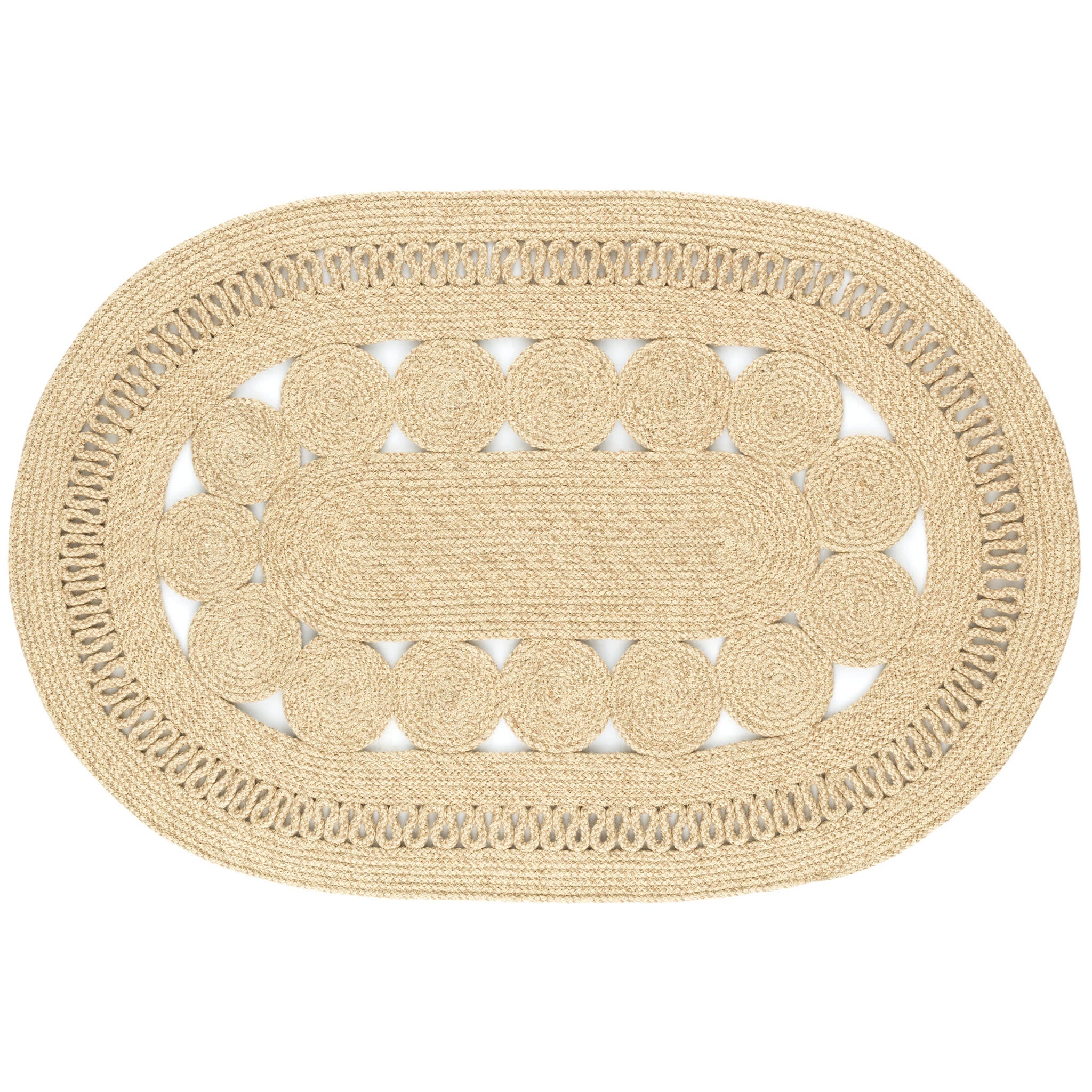 Reef Natural Handwoven Indoor/Outdoor Oval Rug