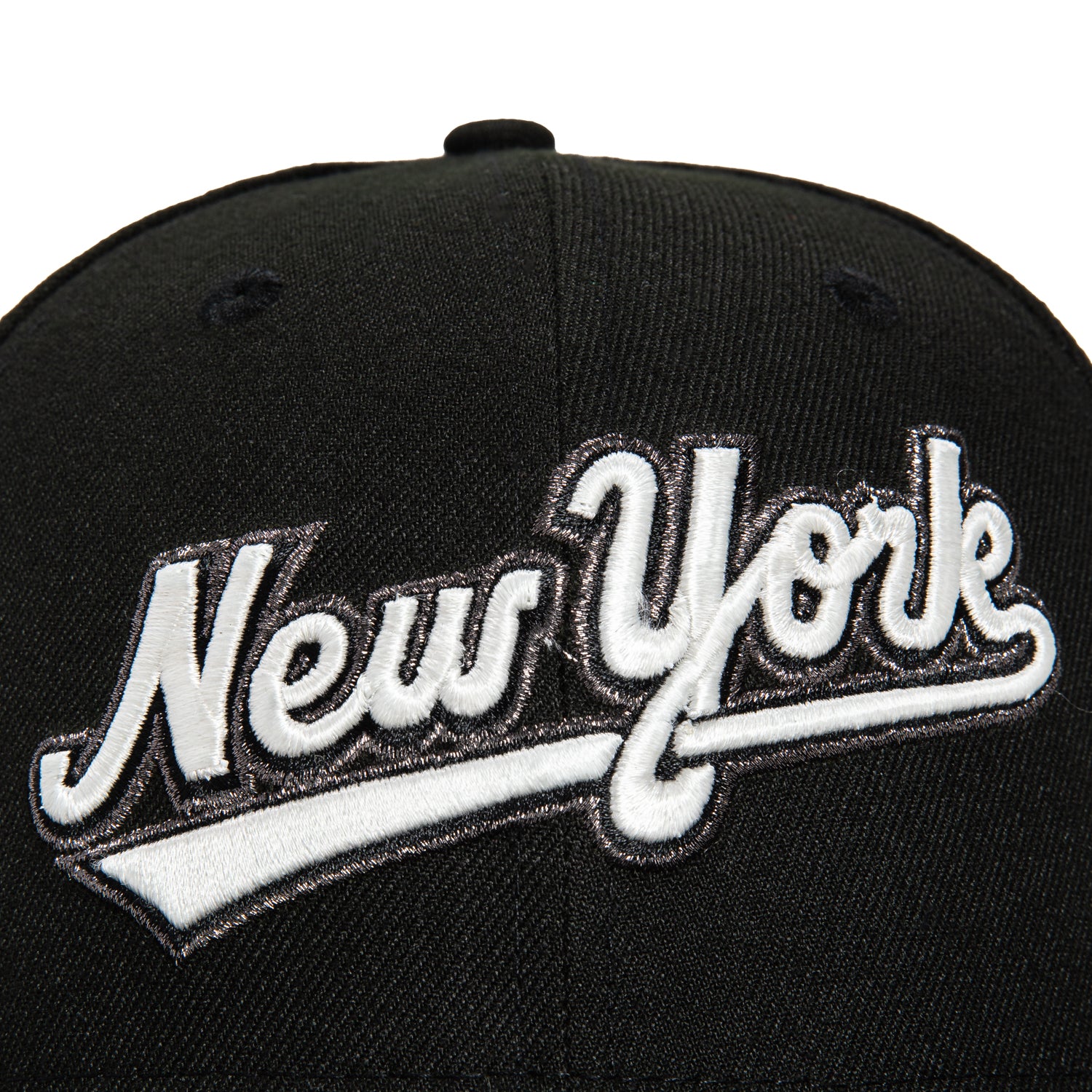 New Era 59Fifty Glow in the Dark New York Mets 25th Anniversary Patch Word Hat - Black, White