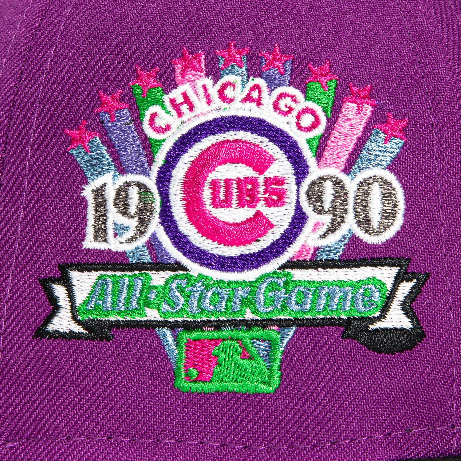 New Era 59Fifty Chicago Cubs 1990 All Star Game Patch Hat - Purple, Black