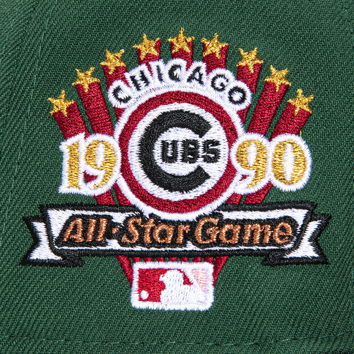 New Era 59Fifty Velvet Ham Chicago Cubs 1990 All Star Game Patch Hat - Green, Cardinal