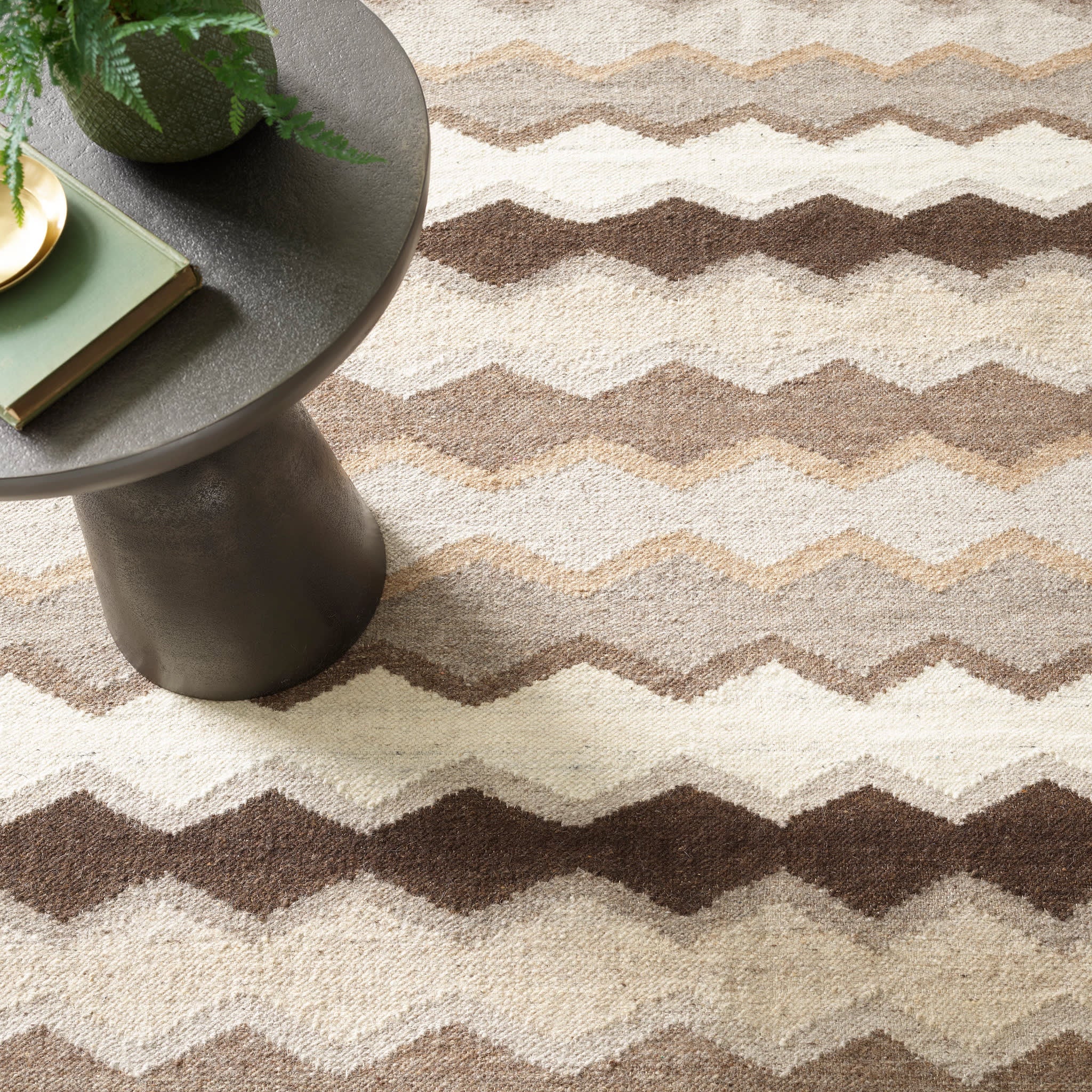 Safety Net Neutral Handwoven Wool Rug