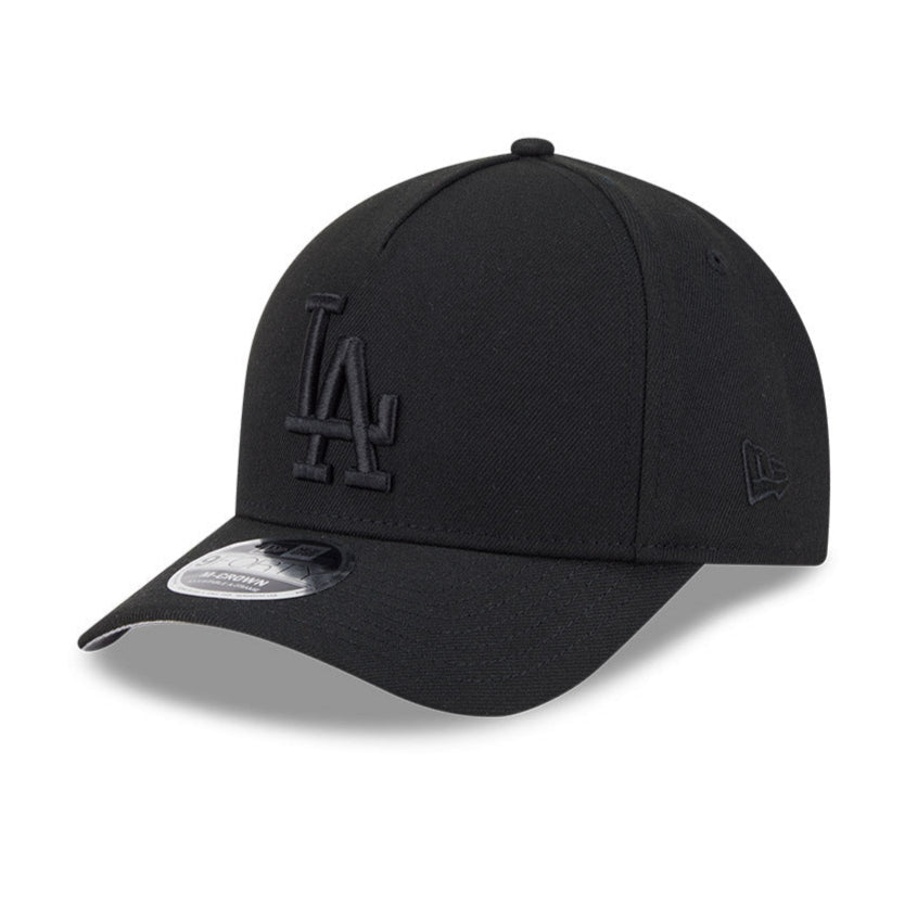 New Era 9Forty M-Crown A-Frame Los Angeles Dodgers Snapback Hat - Black, Black