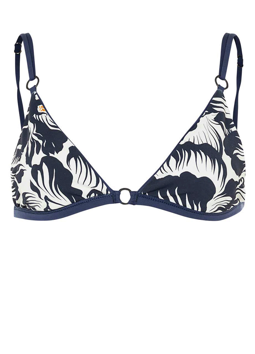 Maaji French Navy Amy Fixed Triangle Bikini Top