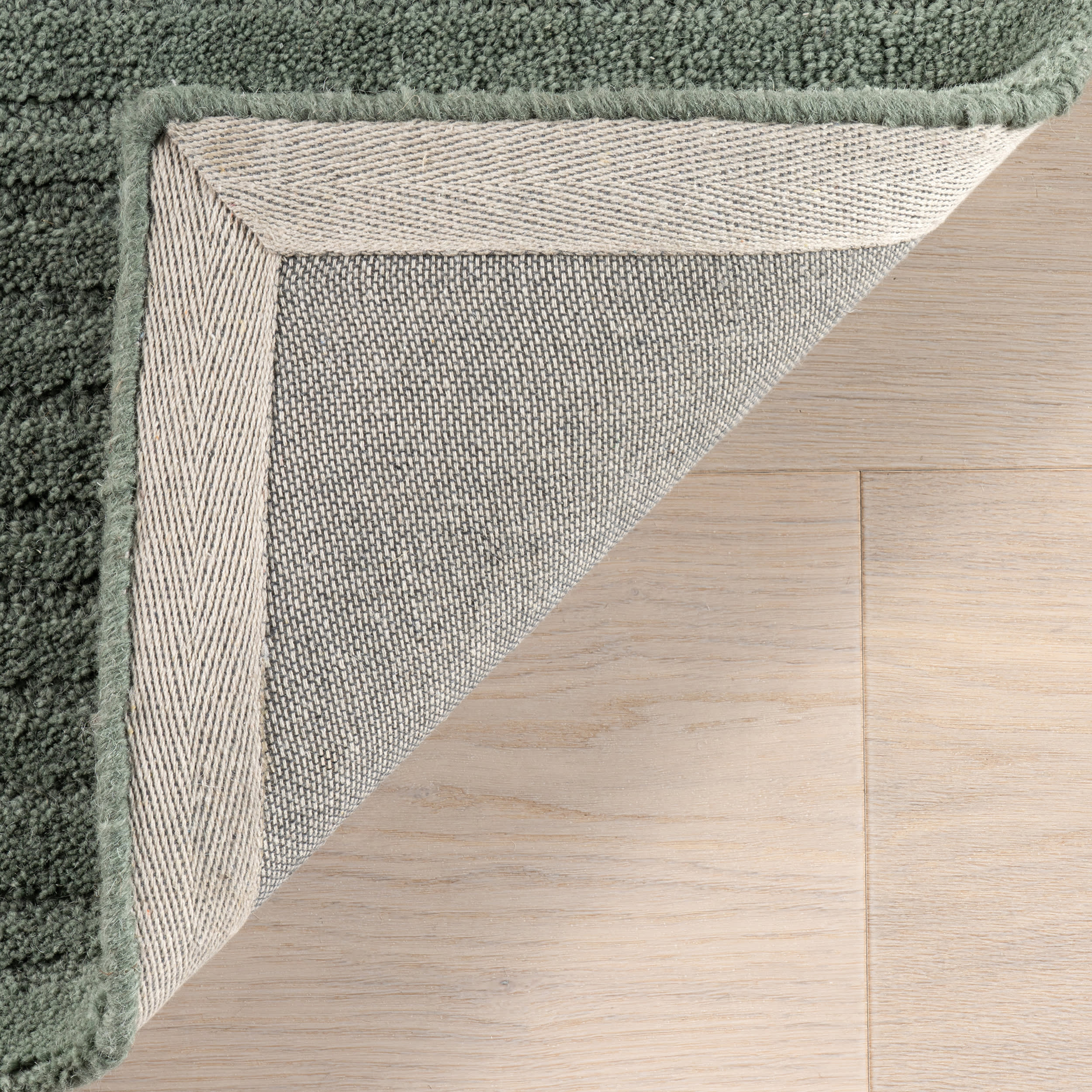 Southwest Striped Wool Rug | Green