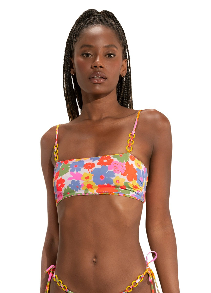 Maaji Palmery Cherilyn Strapless Bandeau Bikini Top