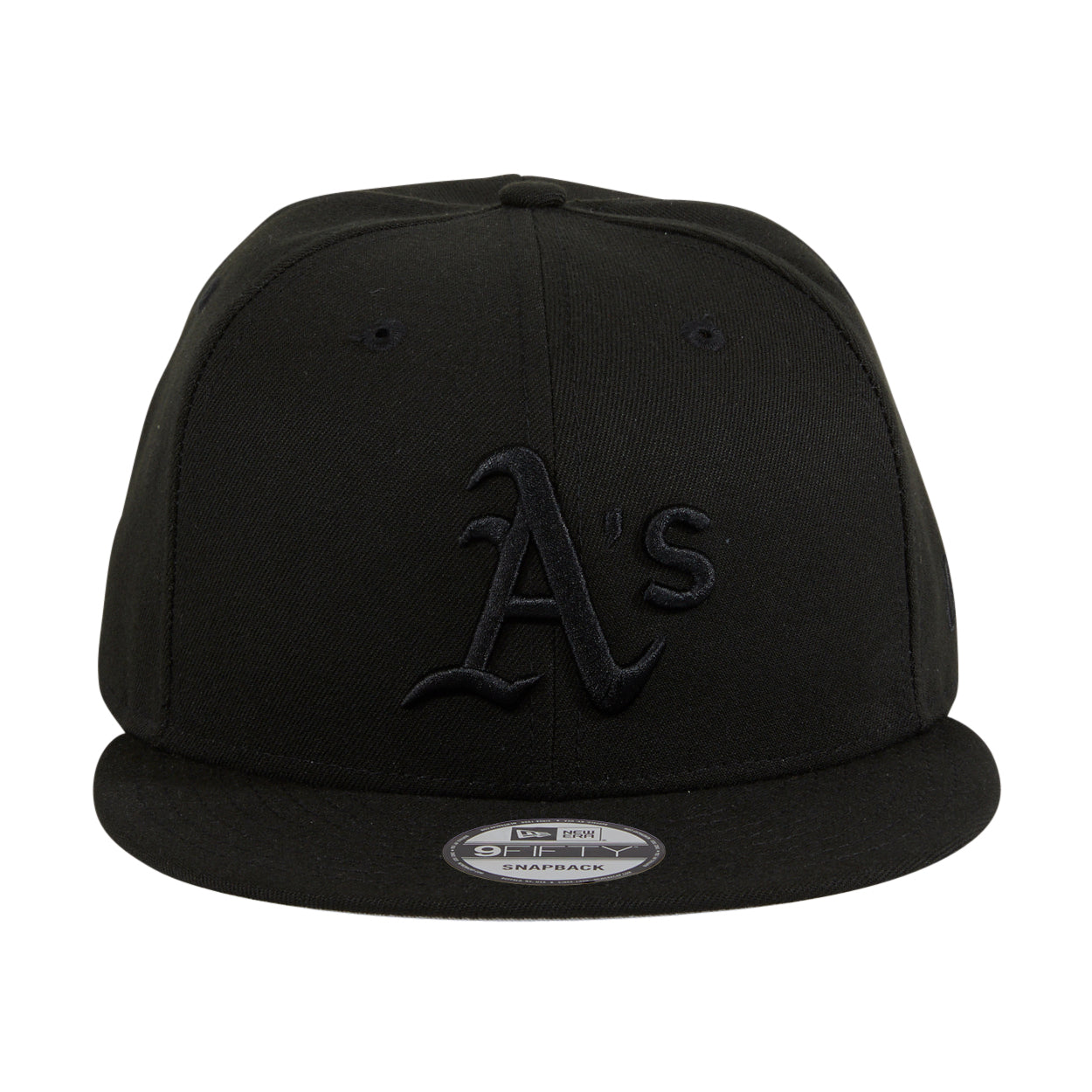 New Era 9Fifty Oakland Athletics Basic Snapback Hat - Black, Black