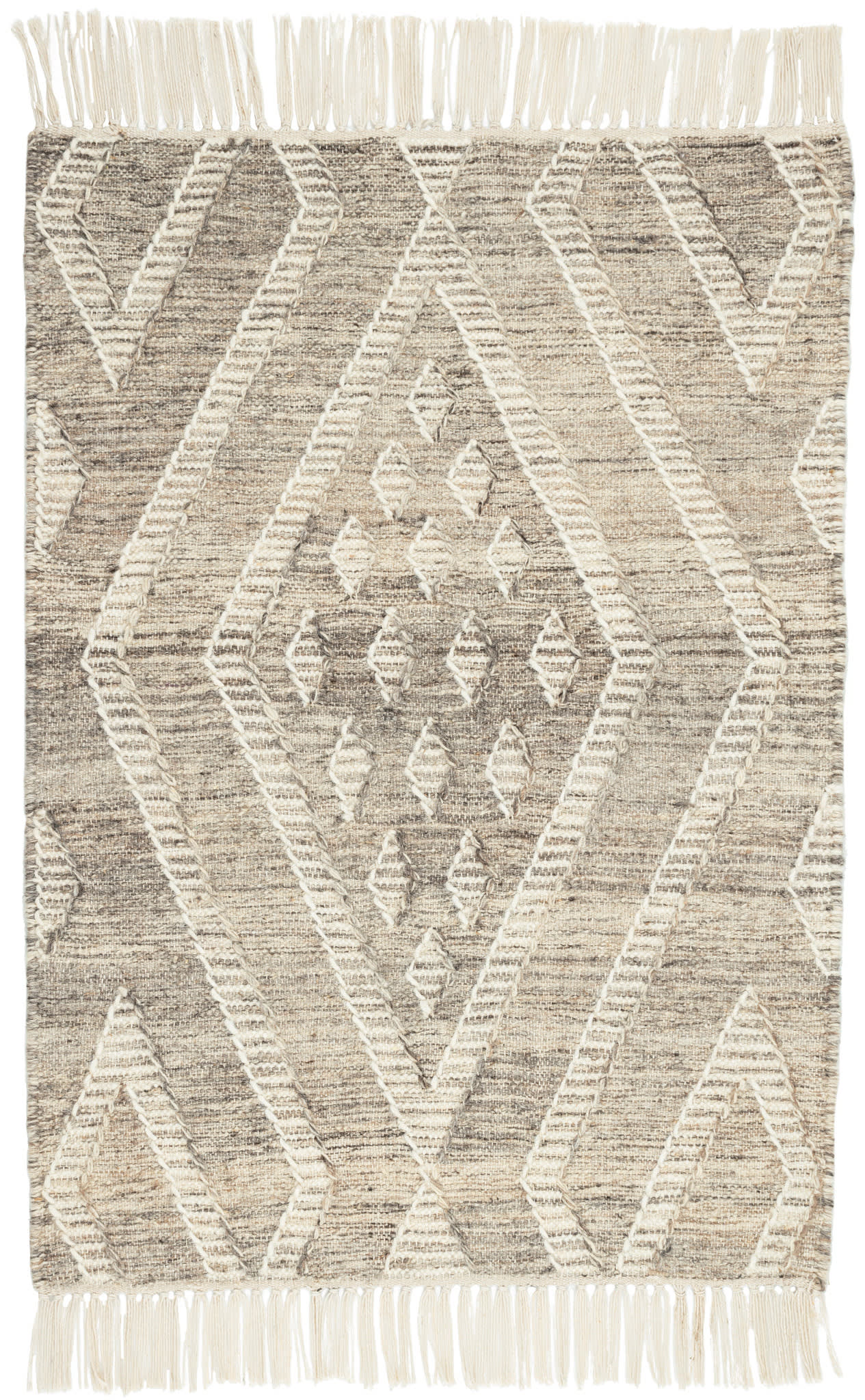 Healy Grey Handwoven Wool Rug