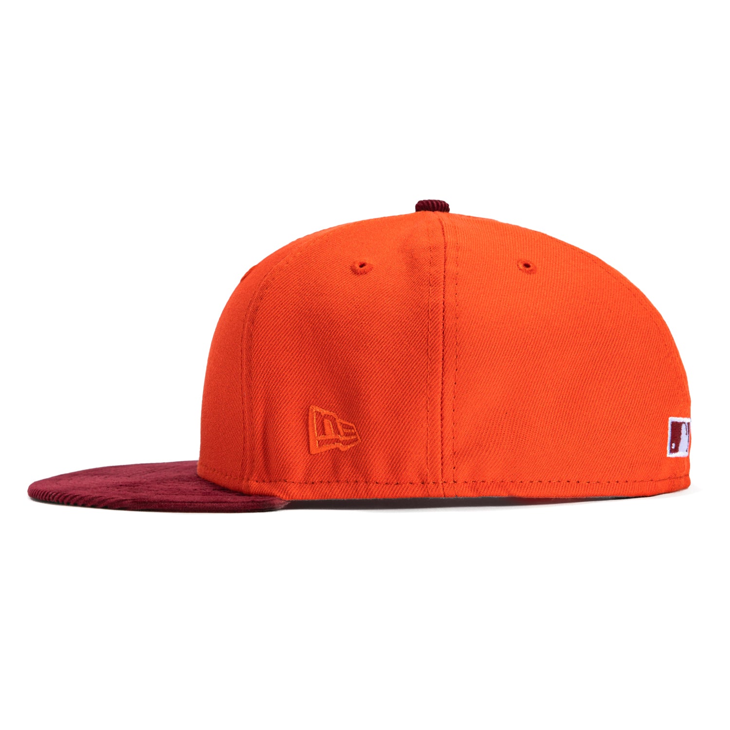 New Era 59Fifty Cord Visor New York Yankees 1978 World Series Patch Hat - Orange, Maroon