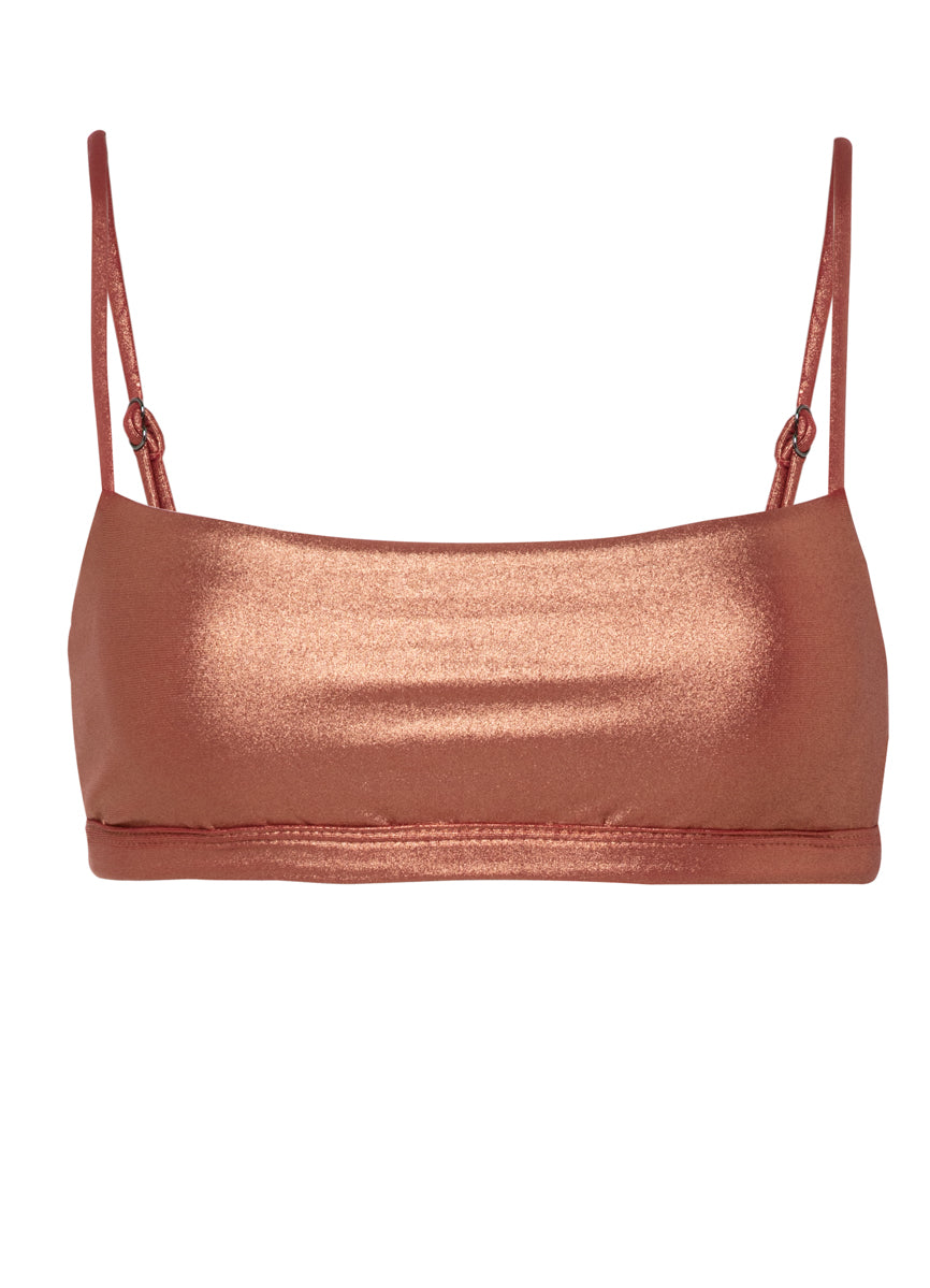 Maaji Rust Copper Cintra Classic Bralette Bikini Top