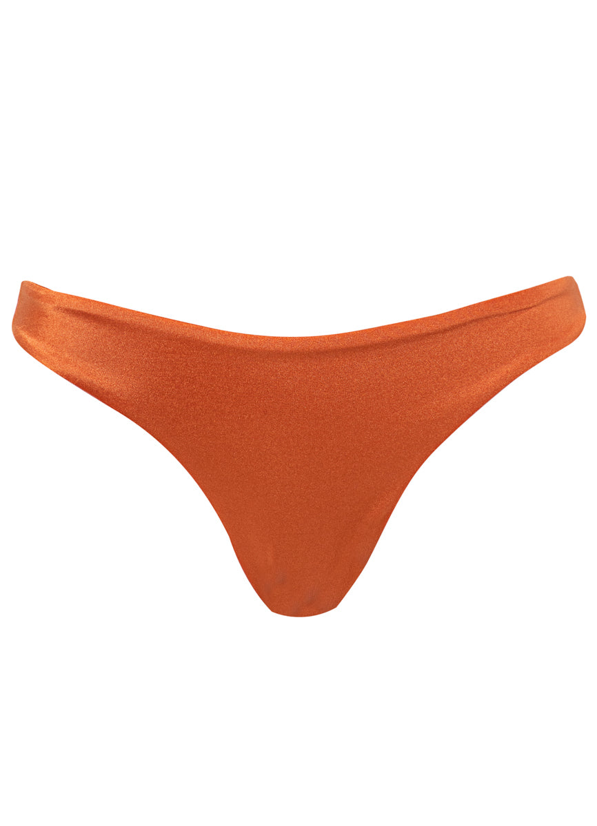 Maaji Satin Umber Sublimity Regular Rise Classic Bikini Bottom