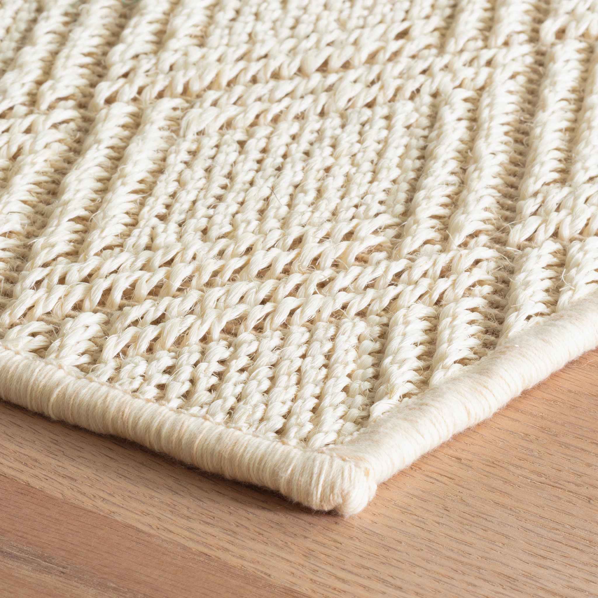 Diamond Sand Woven Sisal Rug