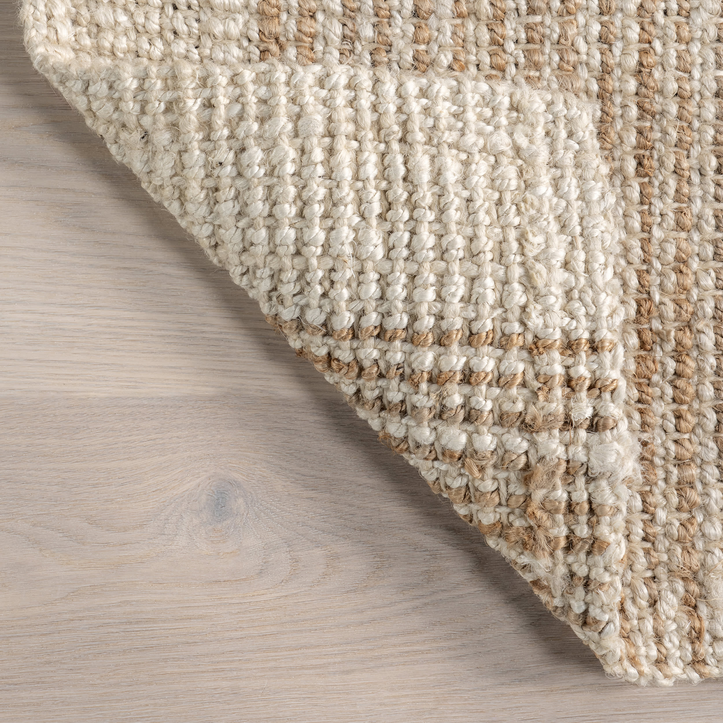 Freida Jute Bordered Rug | Ivory