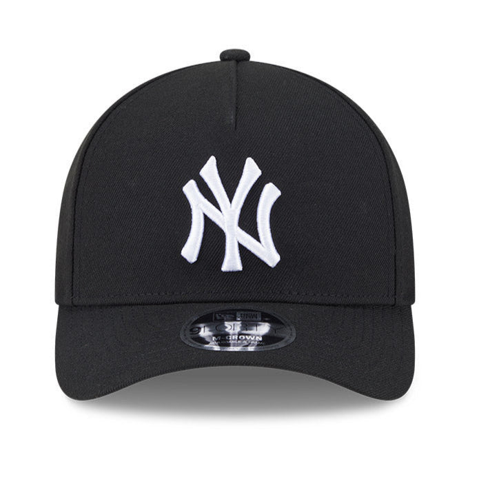 New Era 9Forty M-Crown A-Frame New York Yankees Snapback Hat - Black, White