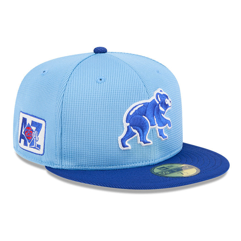 New Era 59Fifty Chicago Cubs 2025 Spring Training Patch Hat - Light Blue, Royal