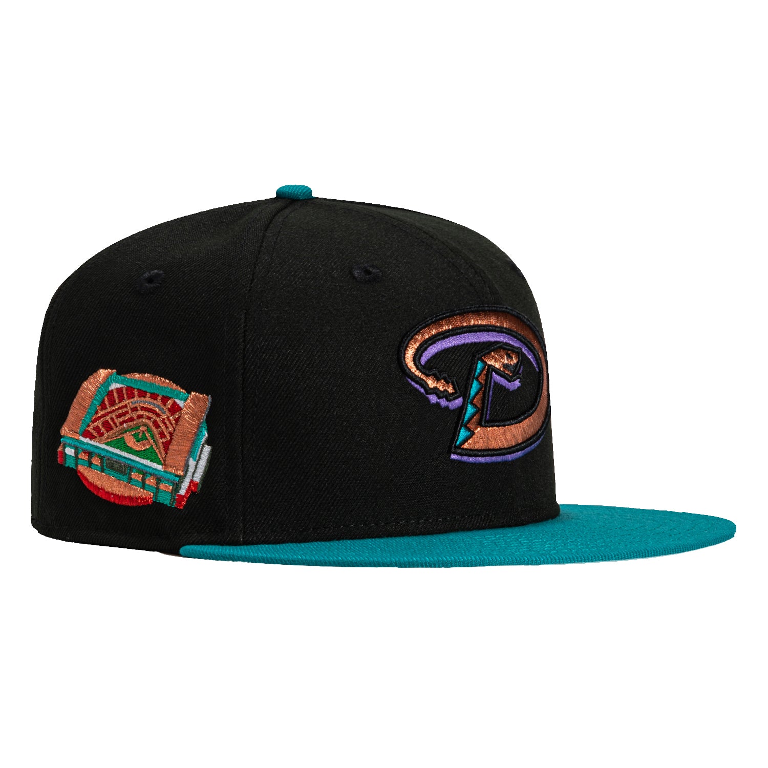 New Era 59Fifty Arizona Diamondbacks Chase Field Patch D Hat - Black, Teal