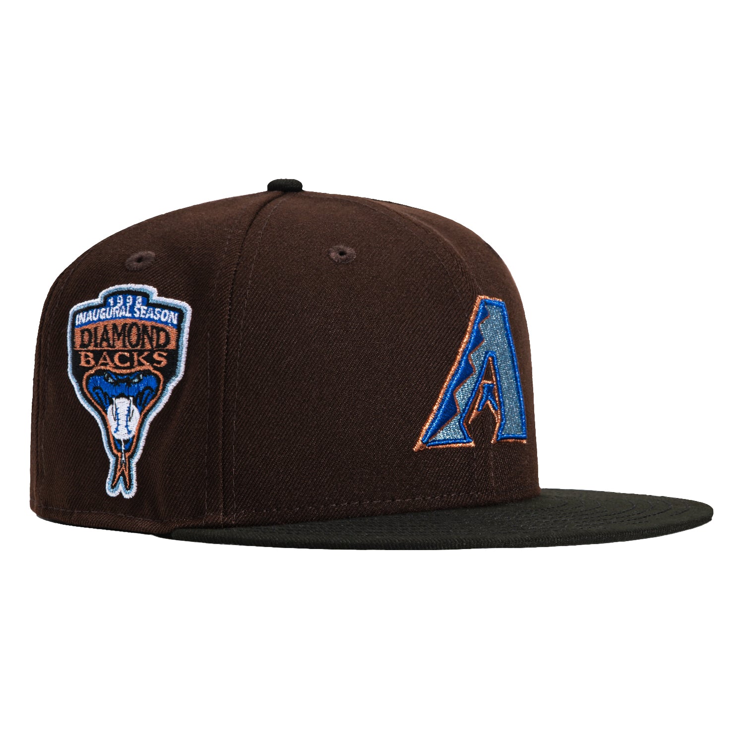 New Era 59Fifty Arizona Diamondbacks Inaugural Patch A Hat - Brown, Black