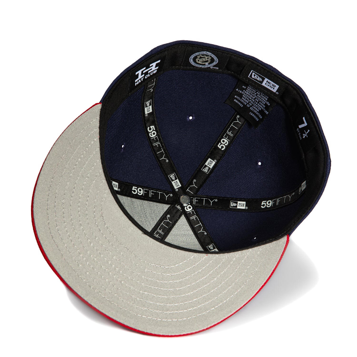 New Era 59Fifty Columbus Blue Jackets Bug Hat - Light Navy, Red