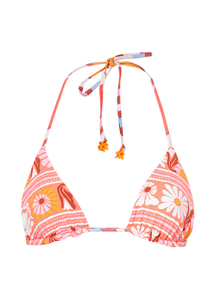 Maaji Swizzle Blossom Balmy Sliding Triangle Bikini Top