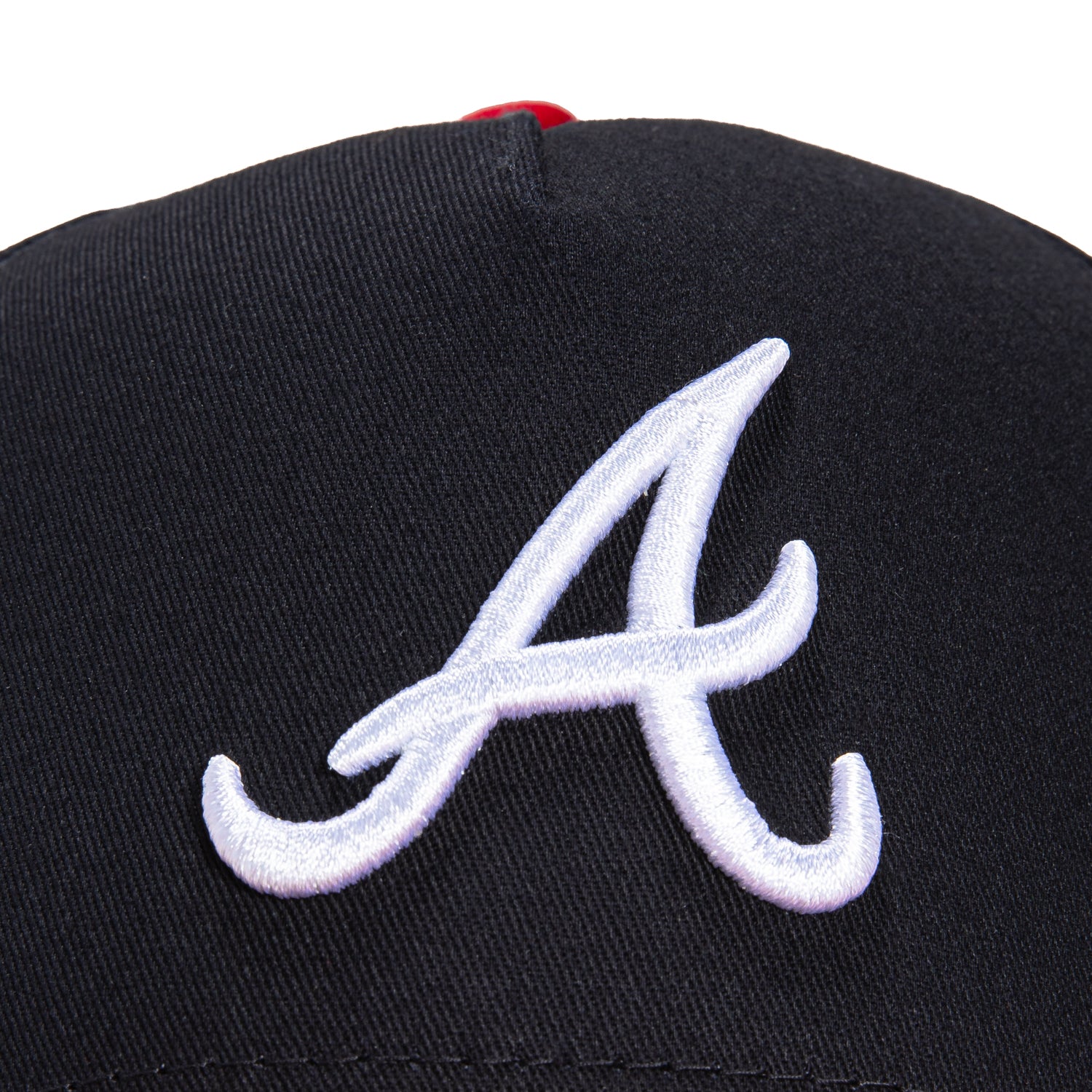 New Era 9Forty A-Frame Atlanta Braves Snapback Home Hat - Navy, Red