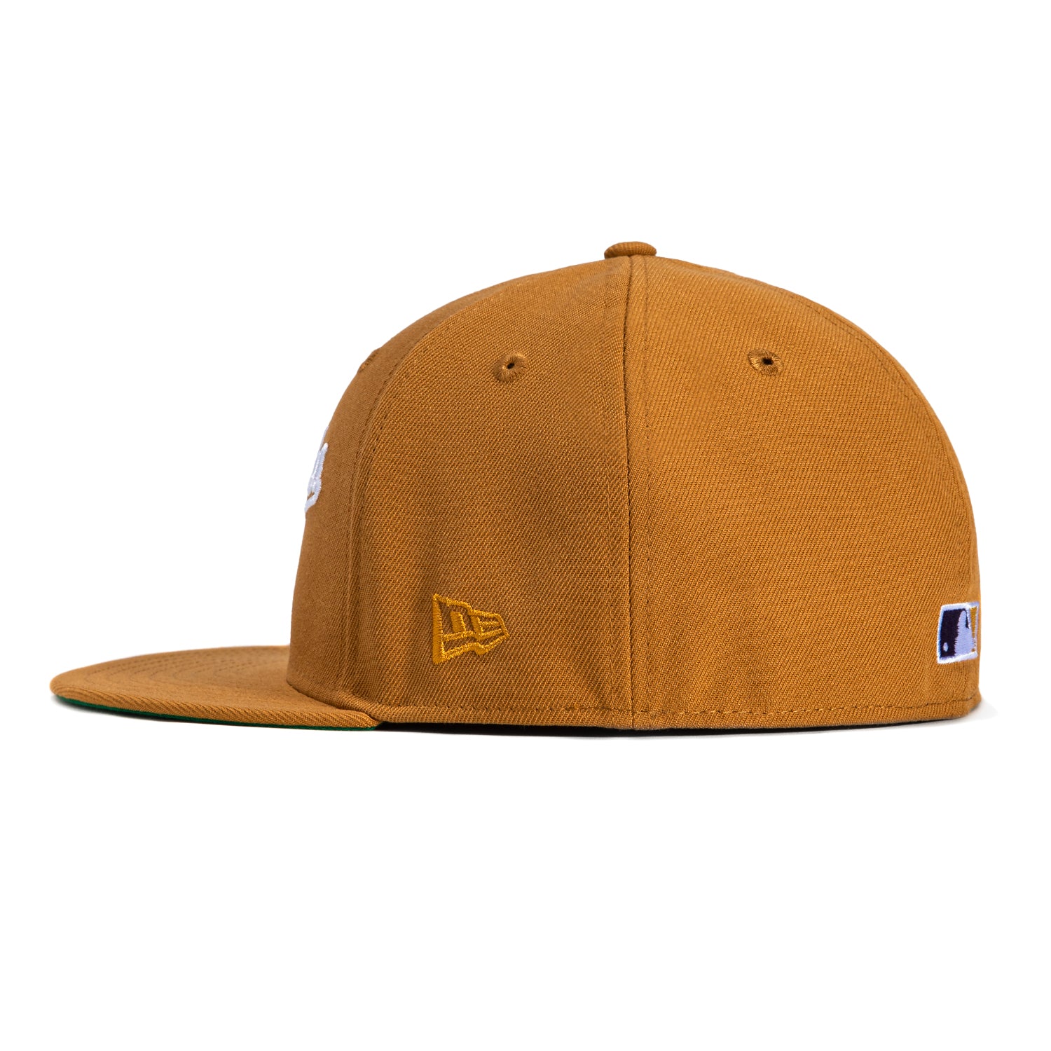 New Era 59Fifty Los Angeles Dodgers 50th Anniversary Patch Word Hat - Tan, White