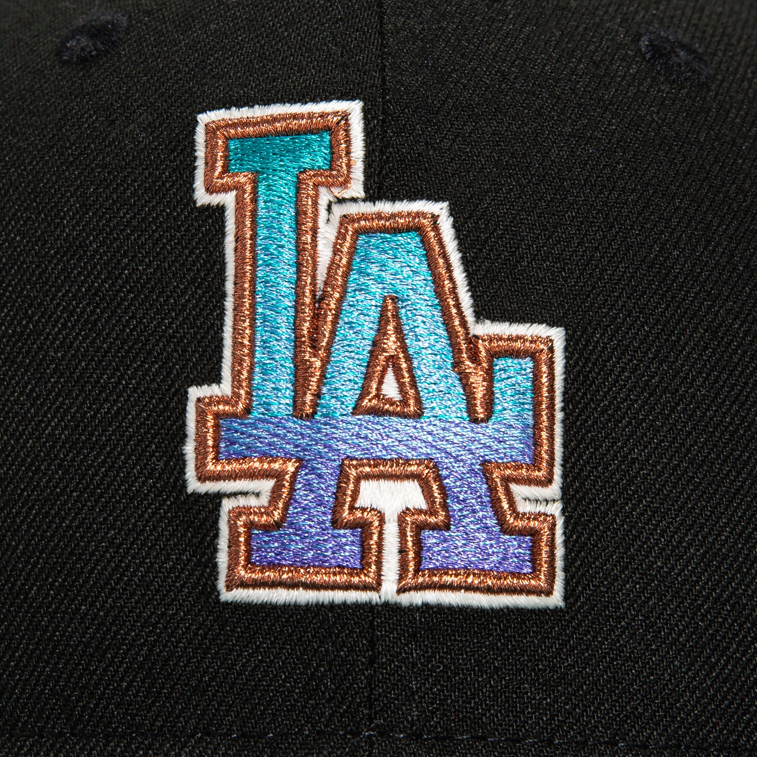 New Era 59Fifty Winter Forest Los Angeles Dodgers 50th Anniversary Stadium Patch Gradient Hat - Black, Green