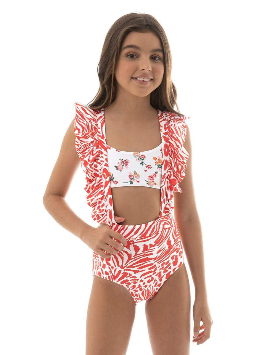 Maaji Begonia Jungle Bittersweet Girls Bikini Set