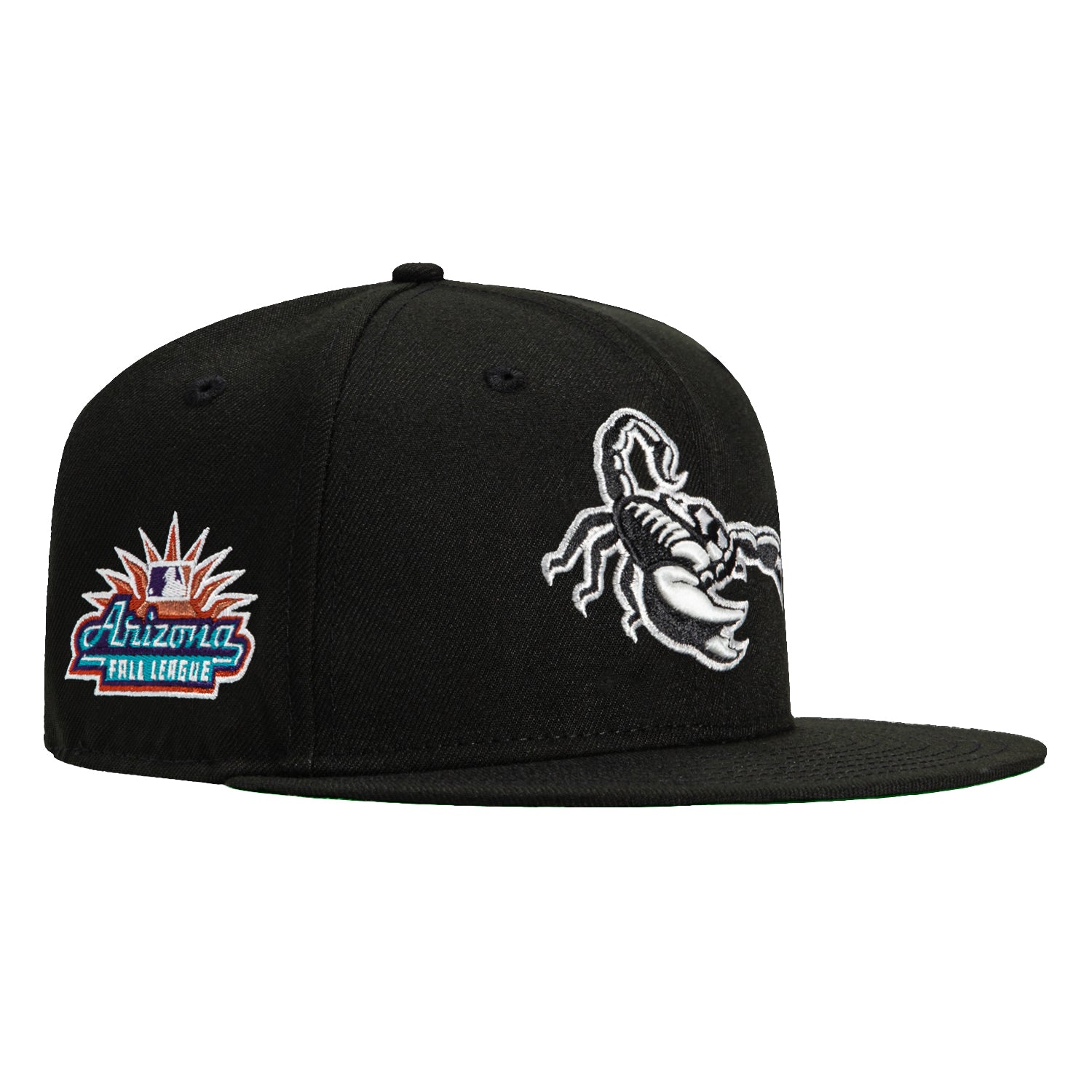 New Era 59Fifty Scottsdale Scorpions Arizona Fall League Patch Glow in the Dark Hat - Black, White